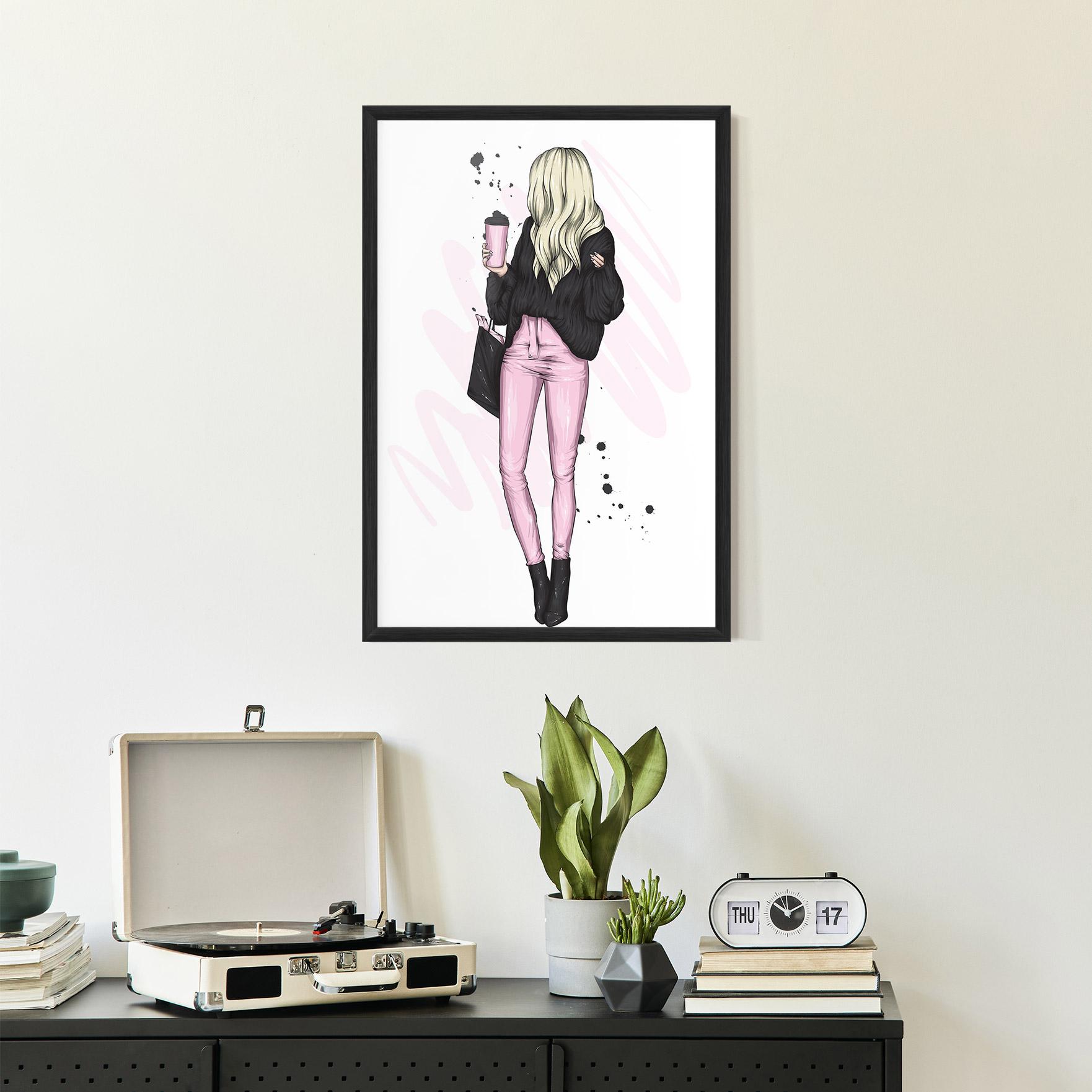 Рамкиран постер Black Pink Outfit mockup 2