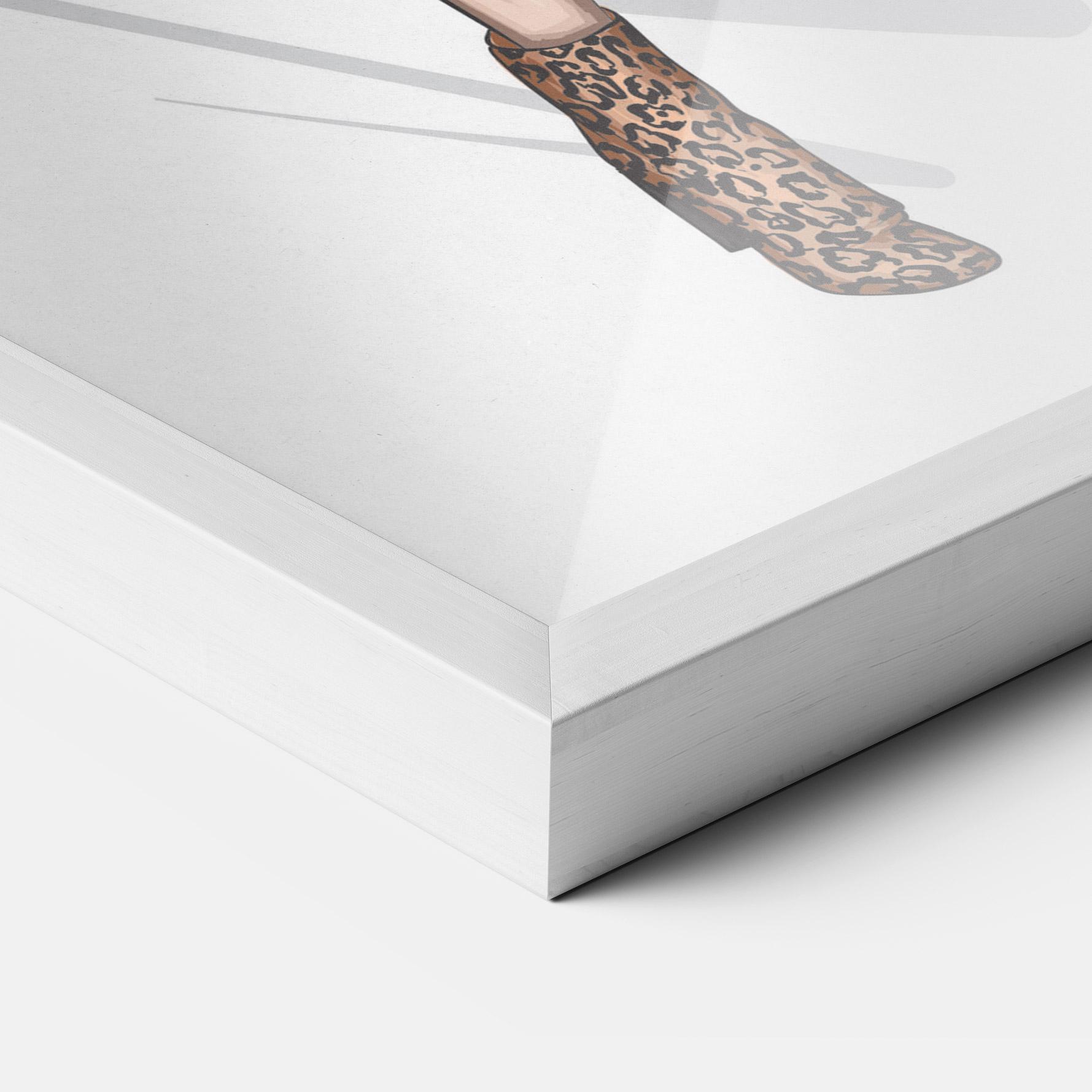 Рамкиран постер Black Red Outfit mockup 3