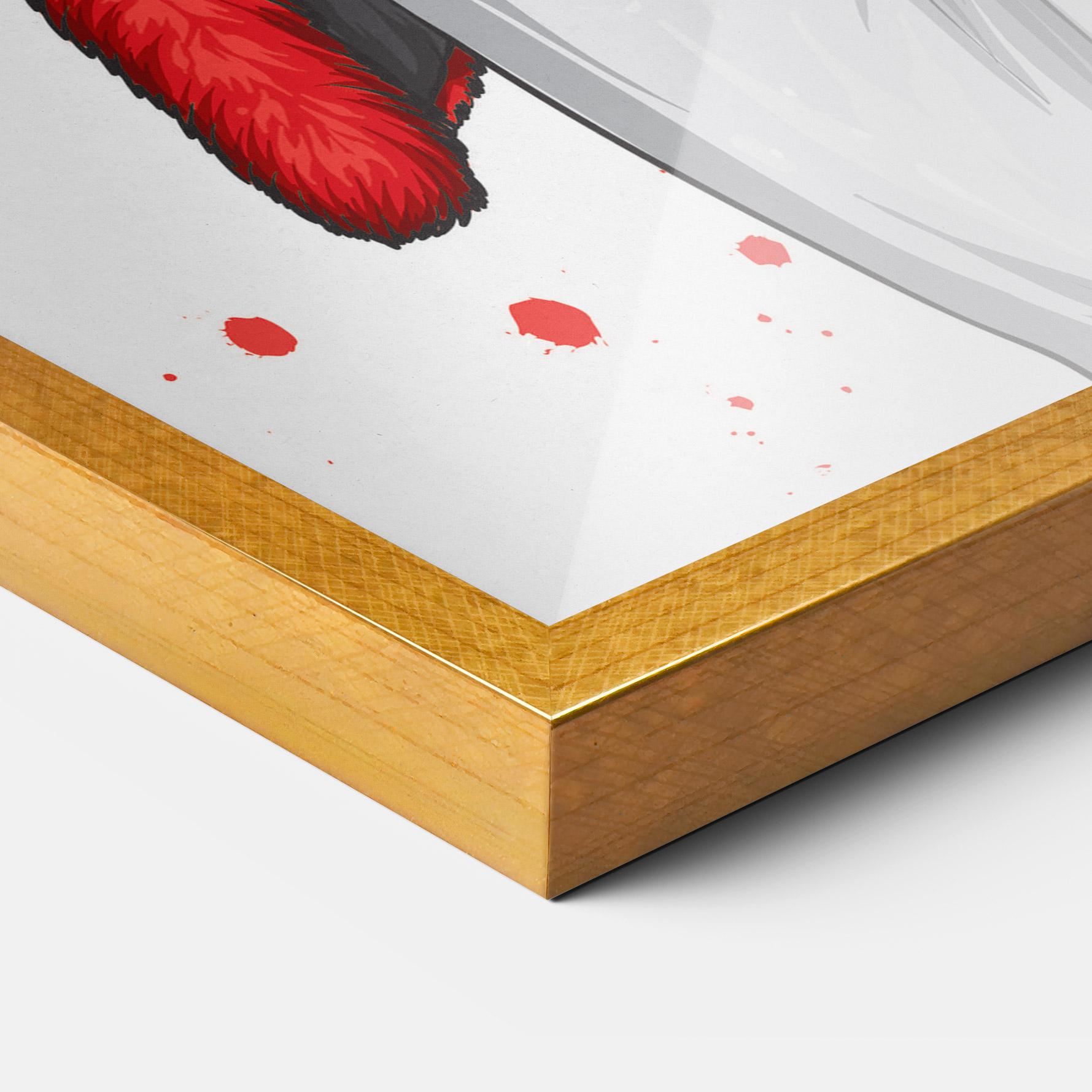 Рамкиран постер Black Blouse Woman mockup 3