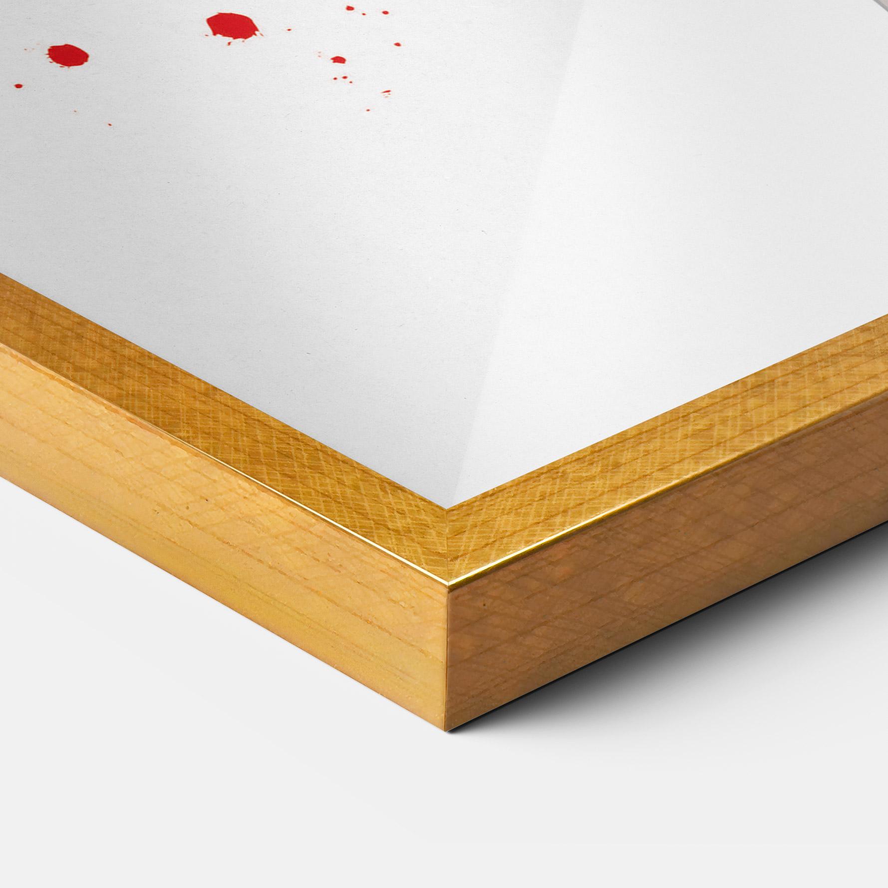 Рамкиран постер Red Pants Woman mockup 3