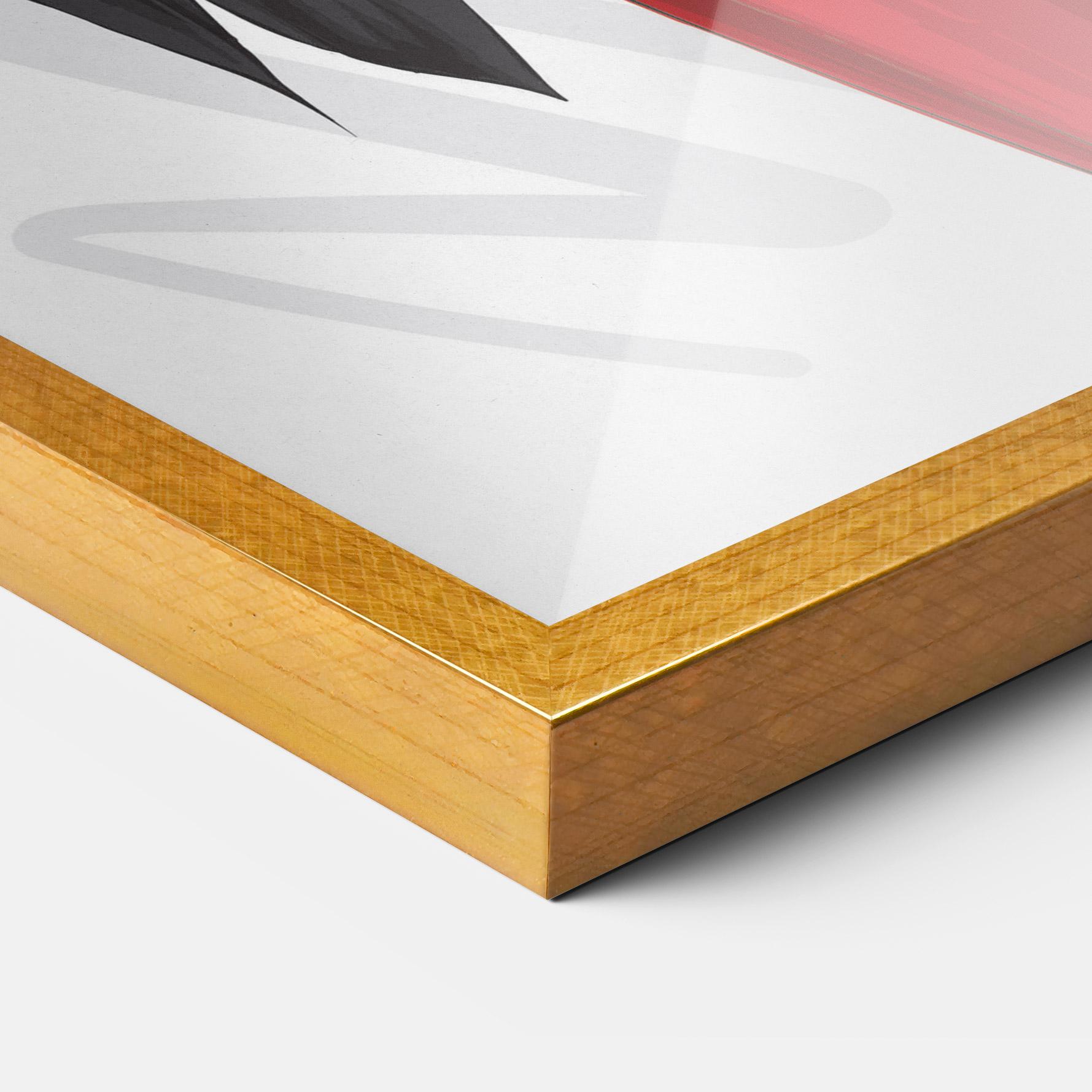 Рамкиран постер Red Suit Woman mockup 3