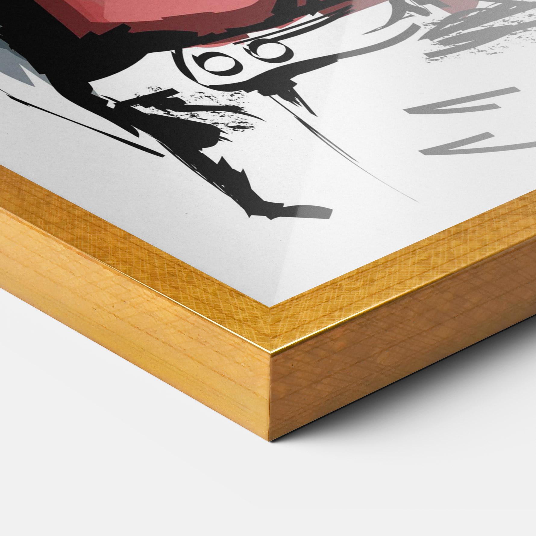 Рамкиран постер Woman Feeling Cute mockup 3