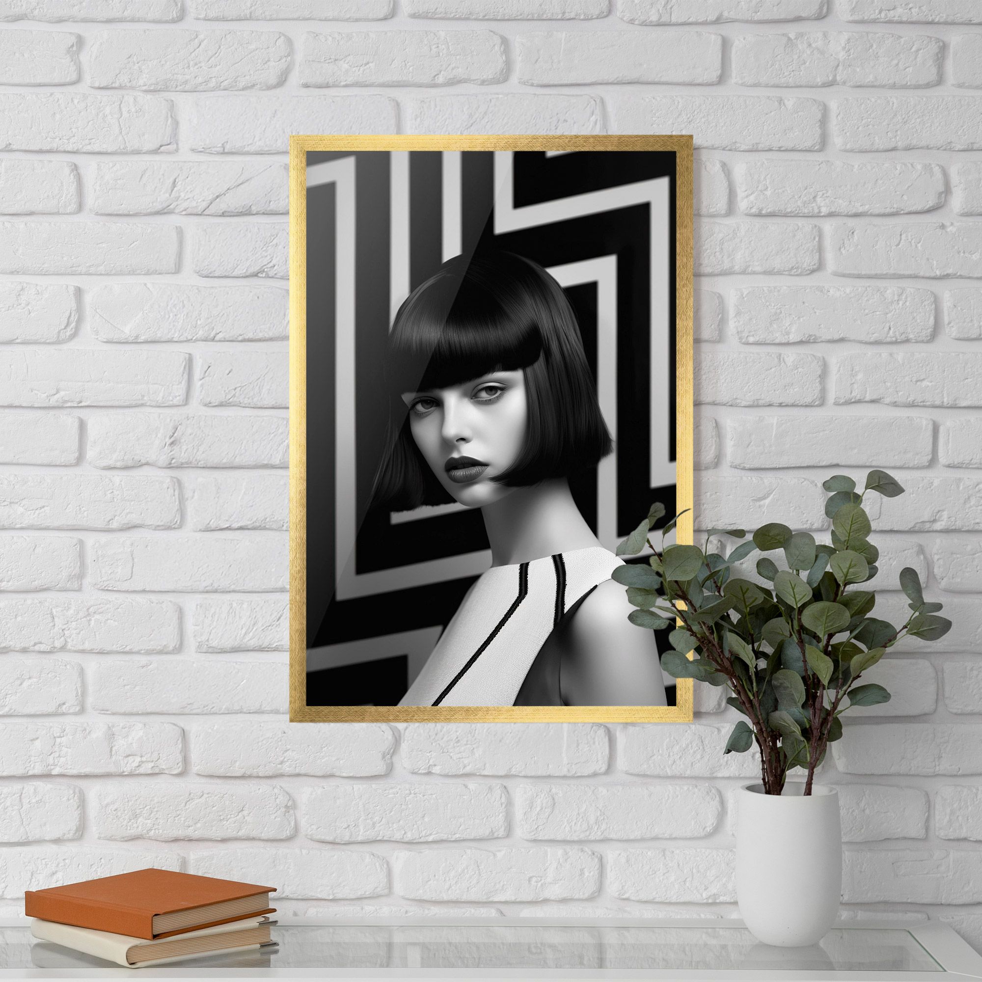 Woman Abstract Art mockup 5