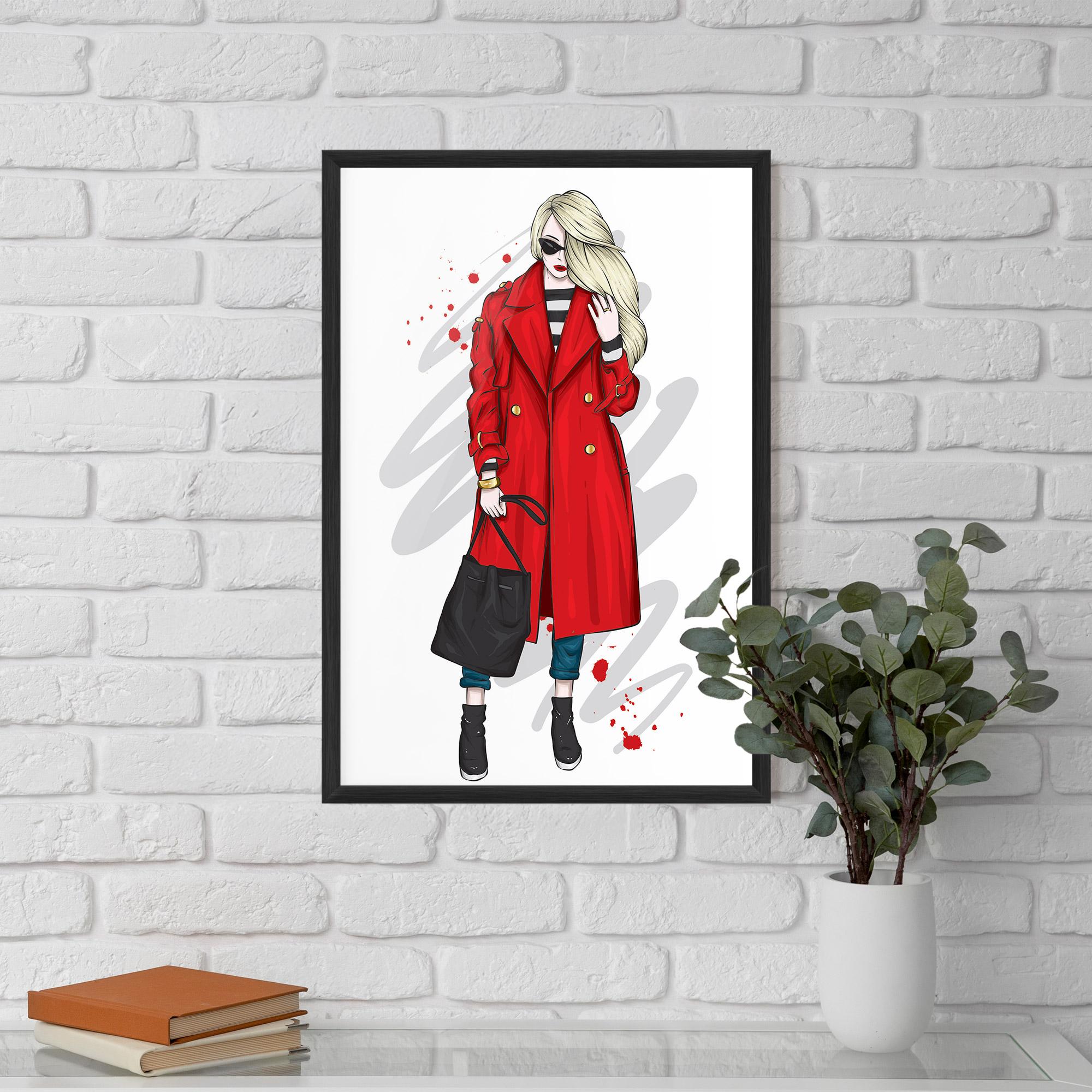 Рамкиран постер Red Coat mockup 5