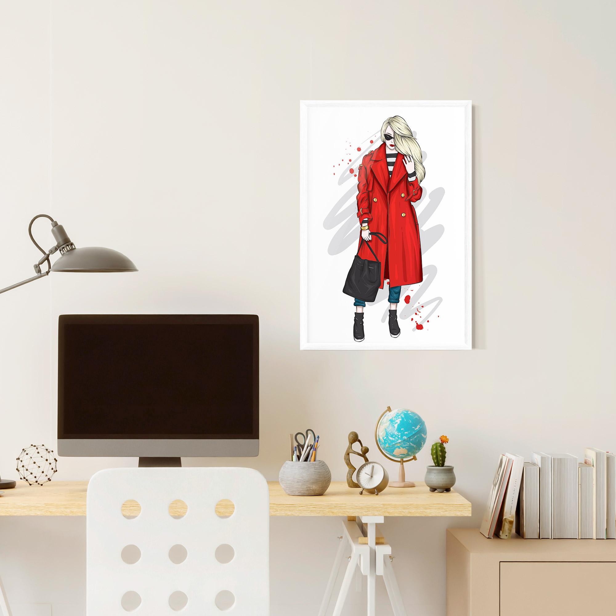 Рамкиран постер Red Coat mockup 6