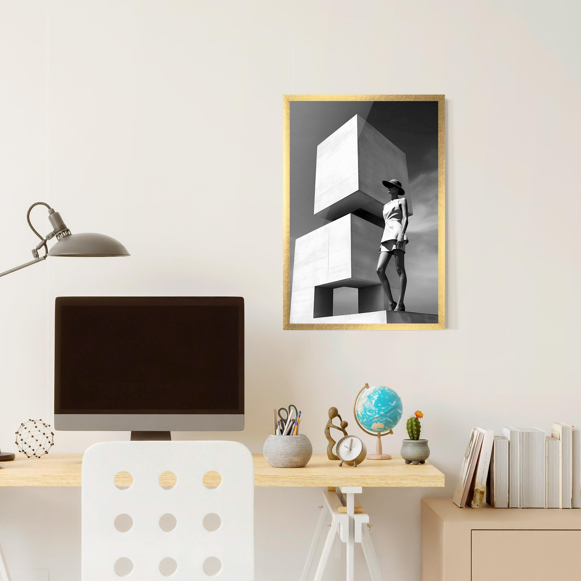 Рамкиран постер Modern Fashion Woman mockup 6