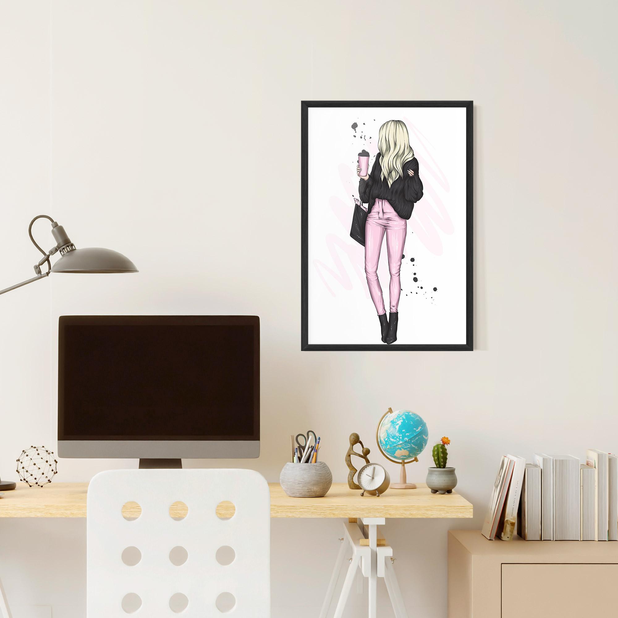 Рамкиран постер Black Pink Outfit mockup 6