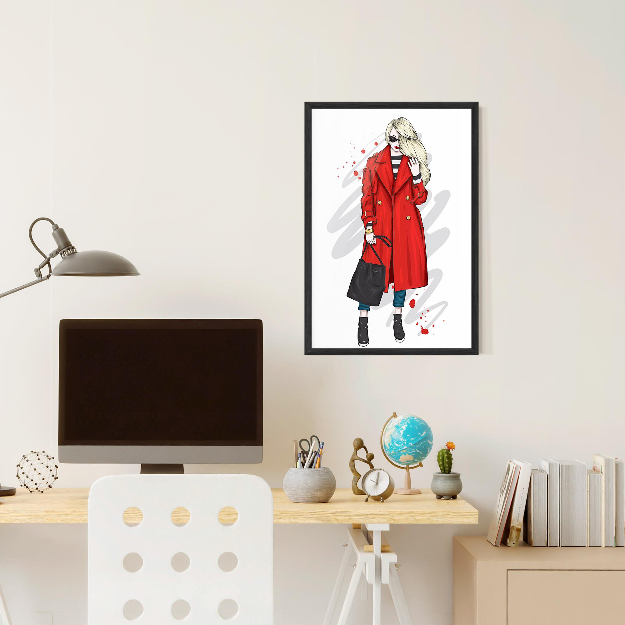 Рамкиран постер Red Coat mockup 6