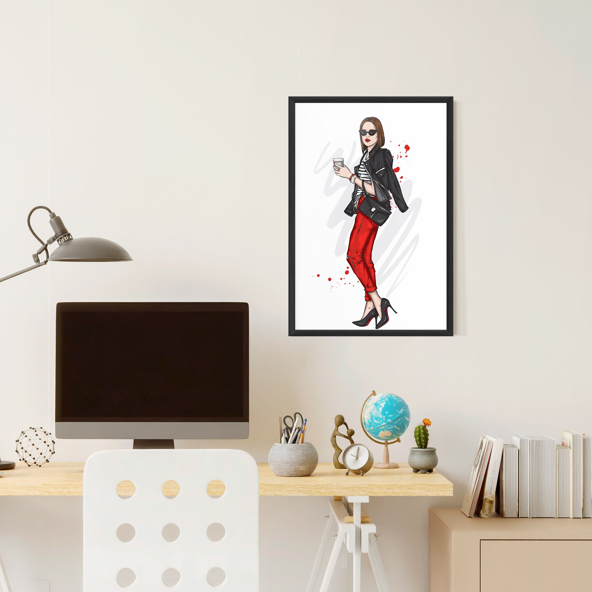 Red Pants Woman mockup 6