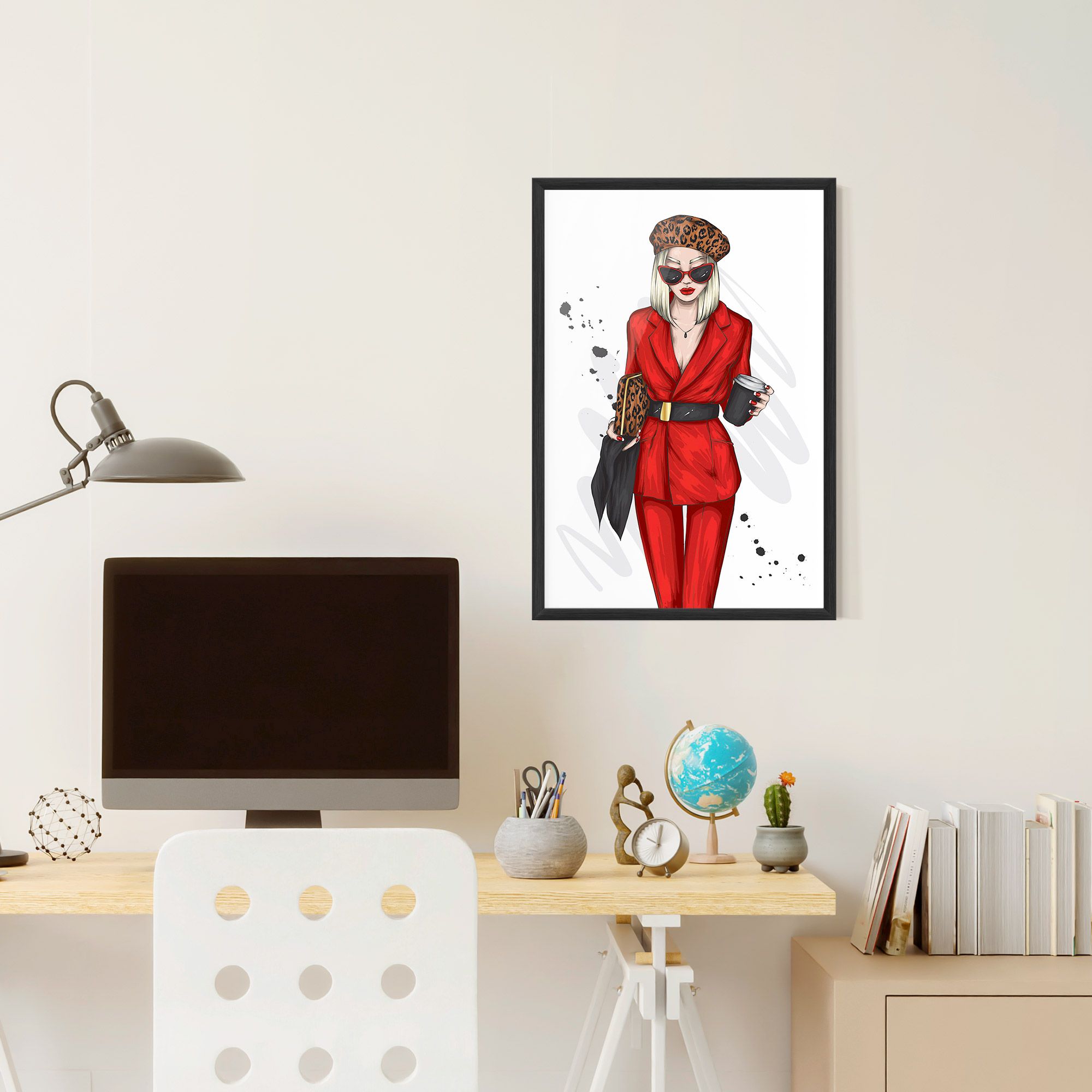 Red Suit Woman mockup 6
