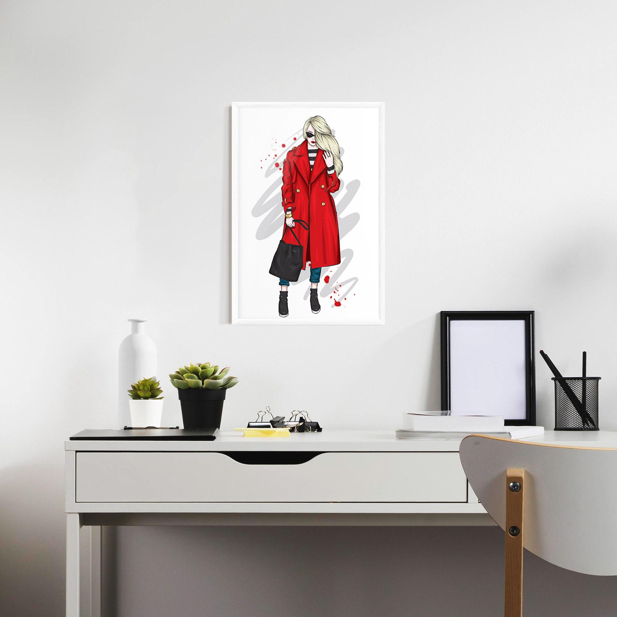 Рамкиран постер Red Coat mockup 7