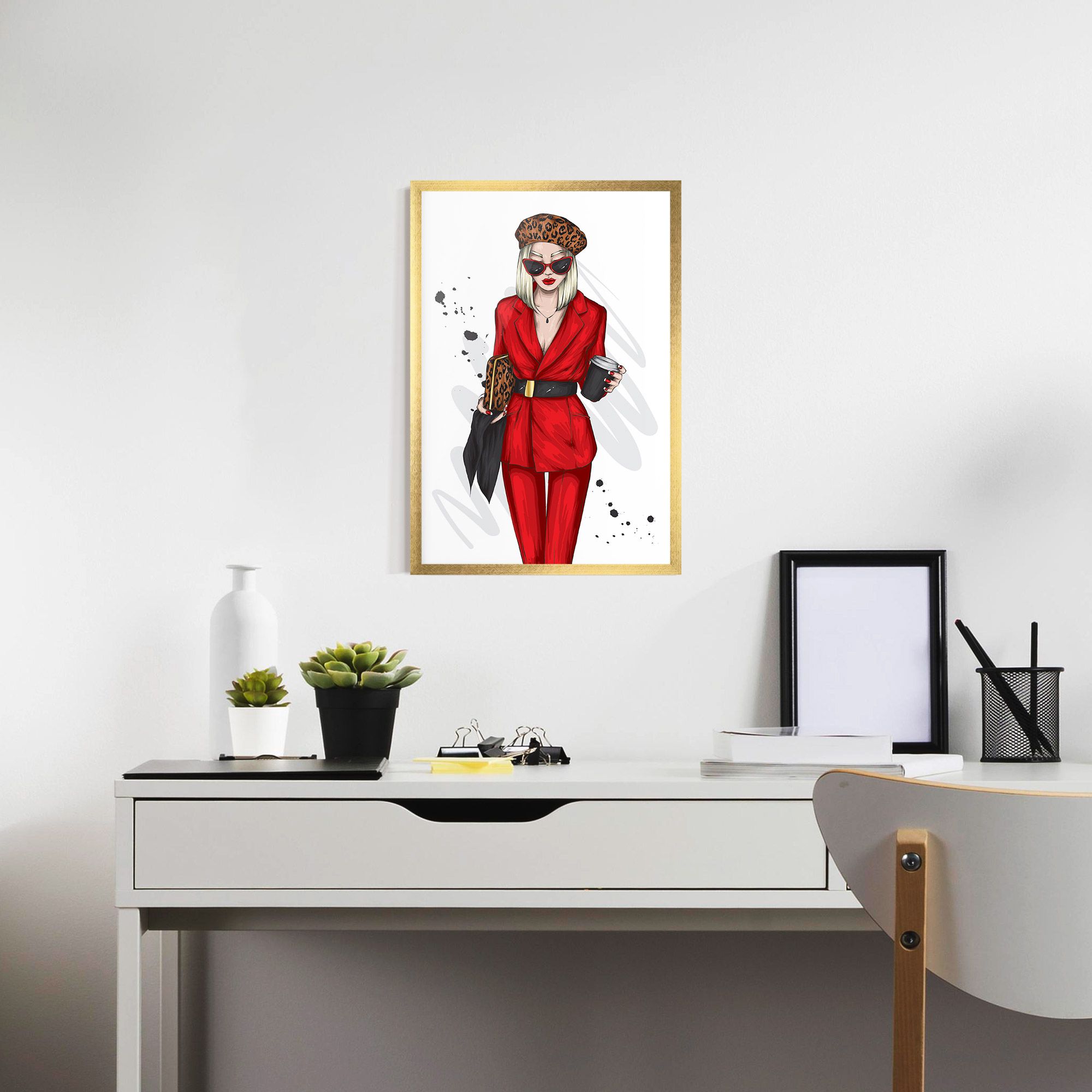 Red Suit Woman mockup 7