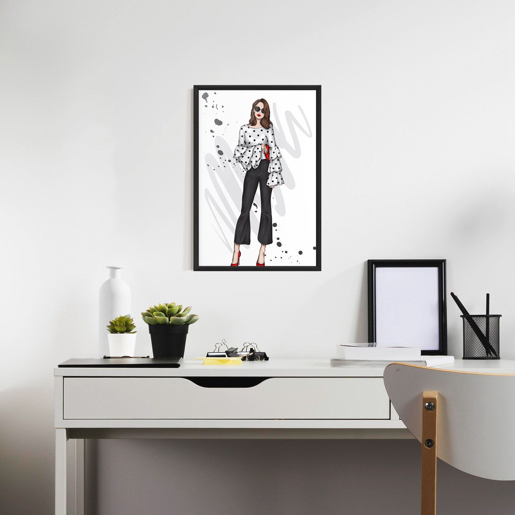 Pretty Woman In White mockup 7