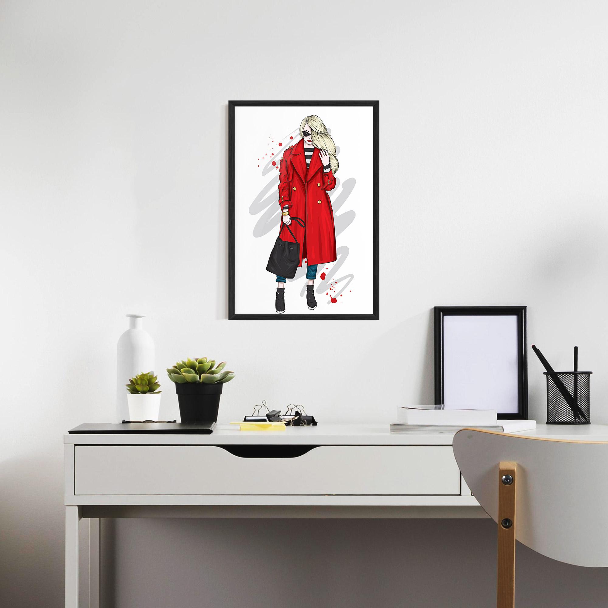 Рамкиран постер Red Coat mockup 7