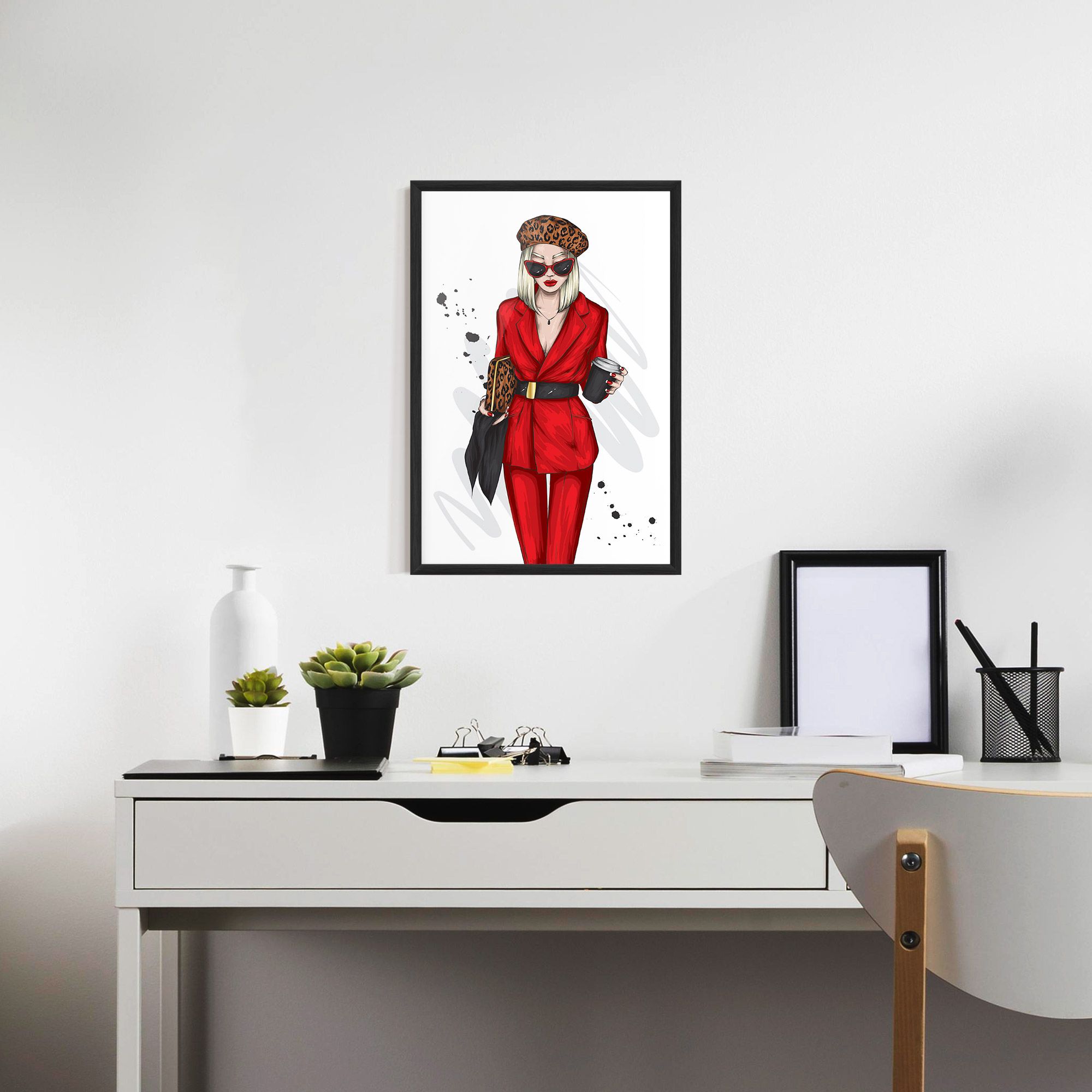Red Suit Woman mockup 7