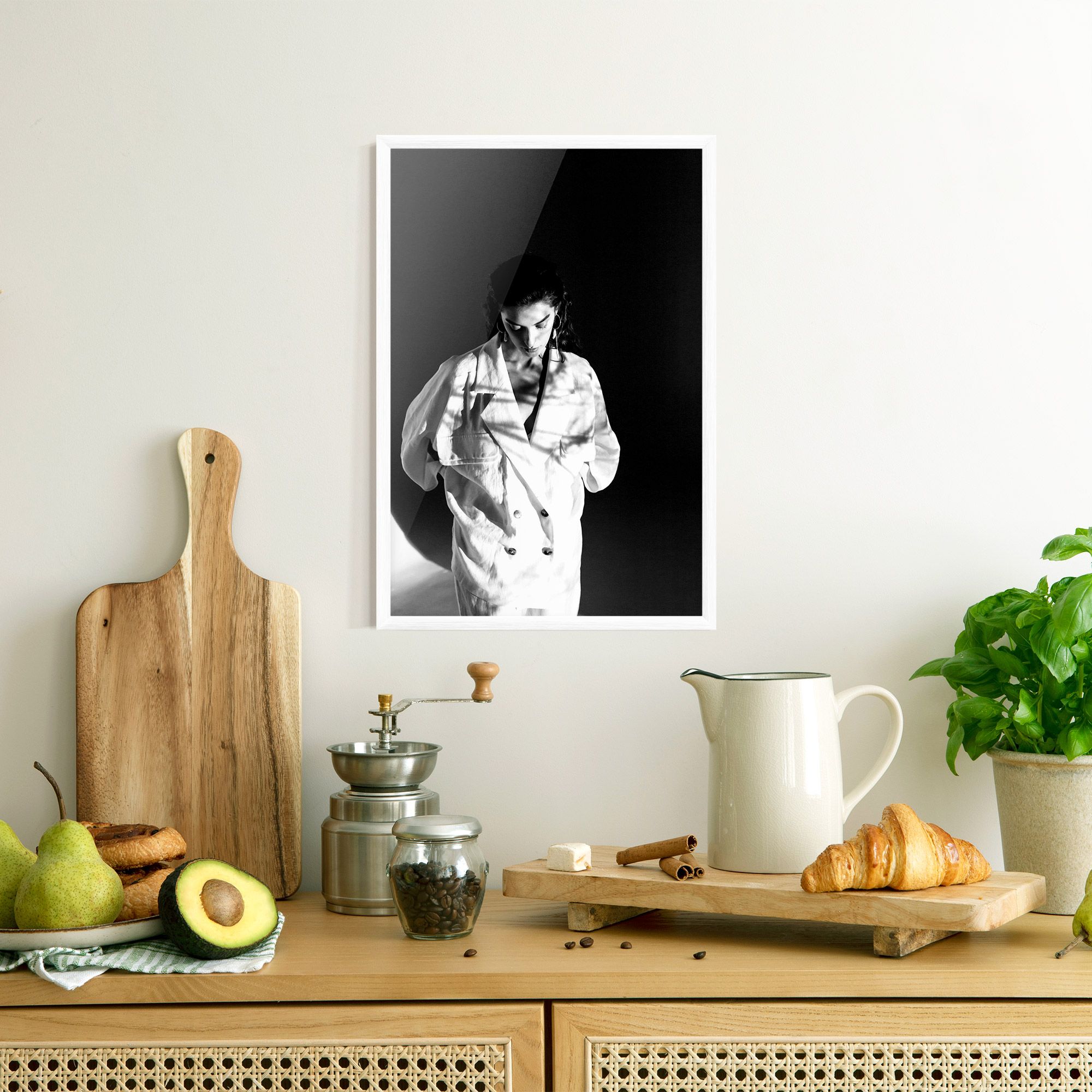 Woman Black Wall mockup 8