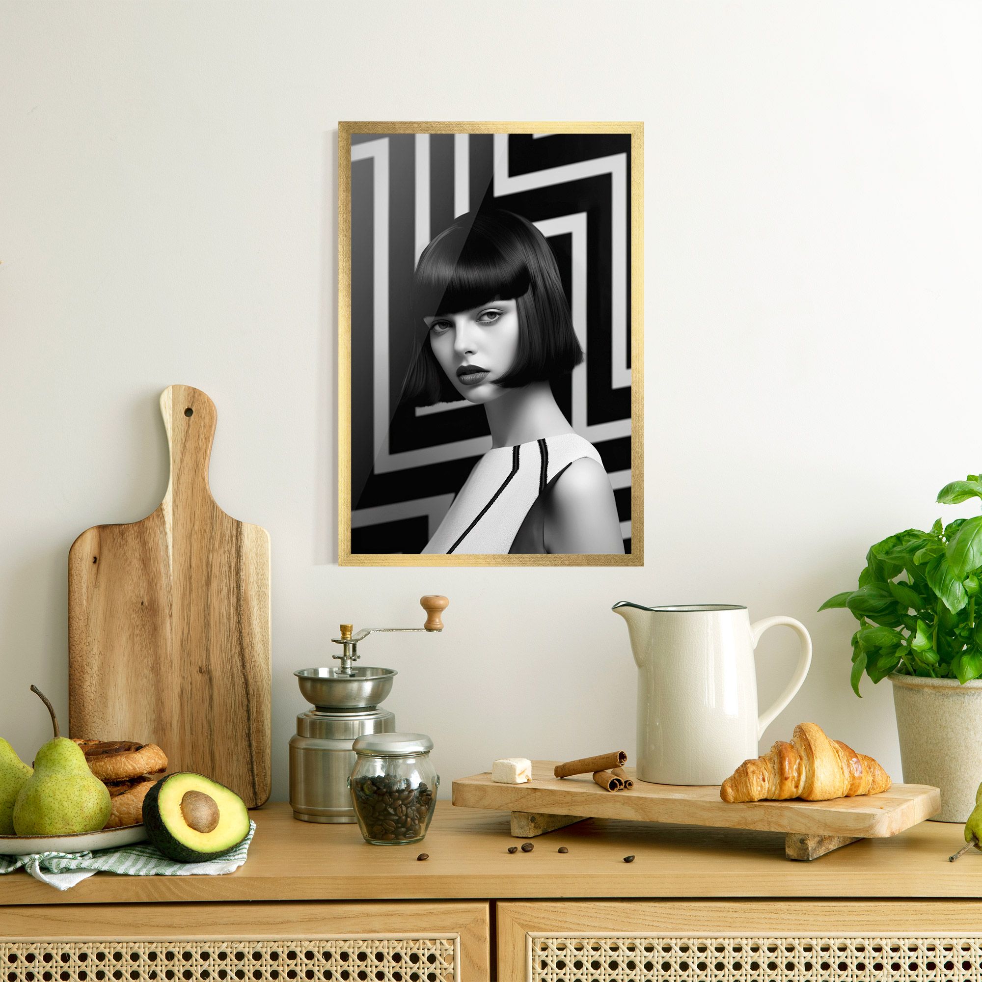 Woman Abstract Art mockup 8