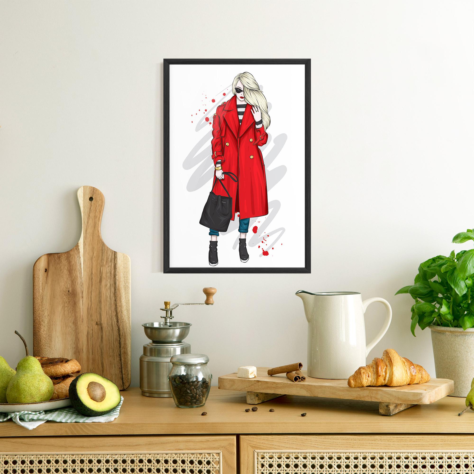 Рамкиран постер Red Coat mockup 8