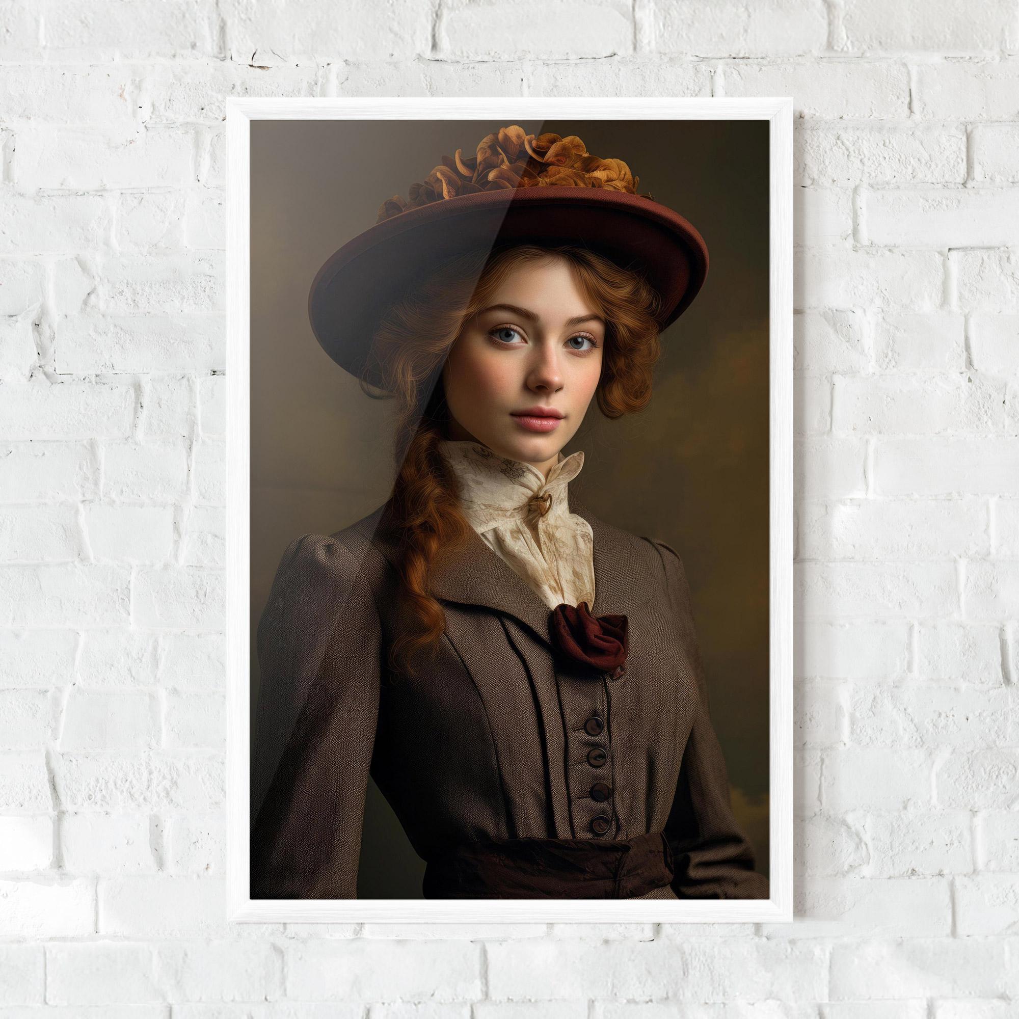 Рамкиран постер Red Orange Hat mockup 0