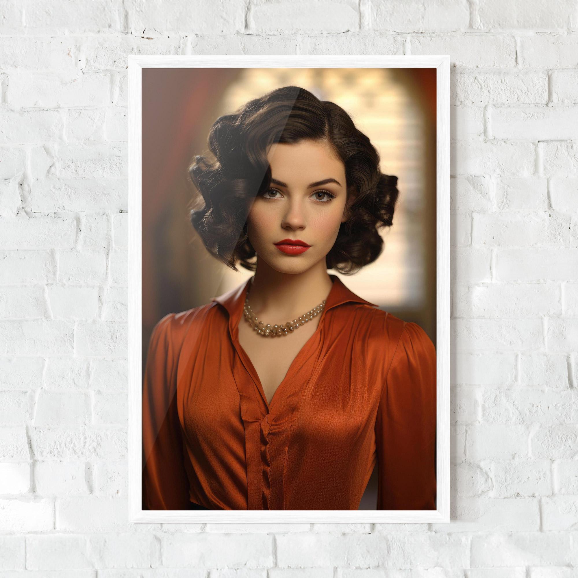 Рамкиран постер Strong Orange Blouse mockup 0