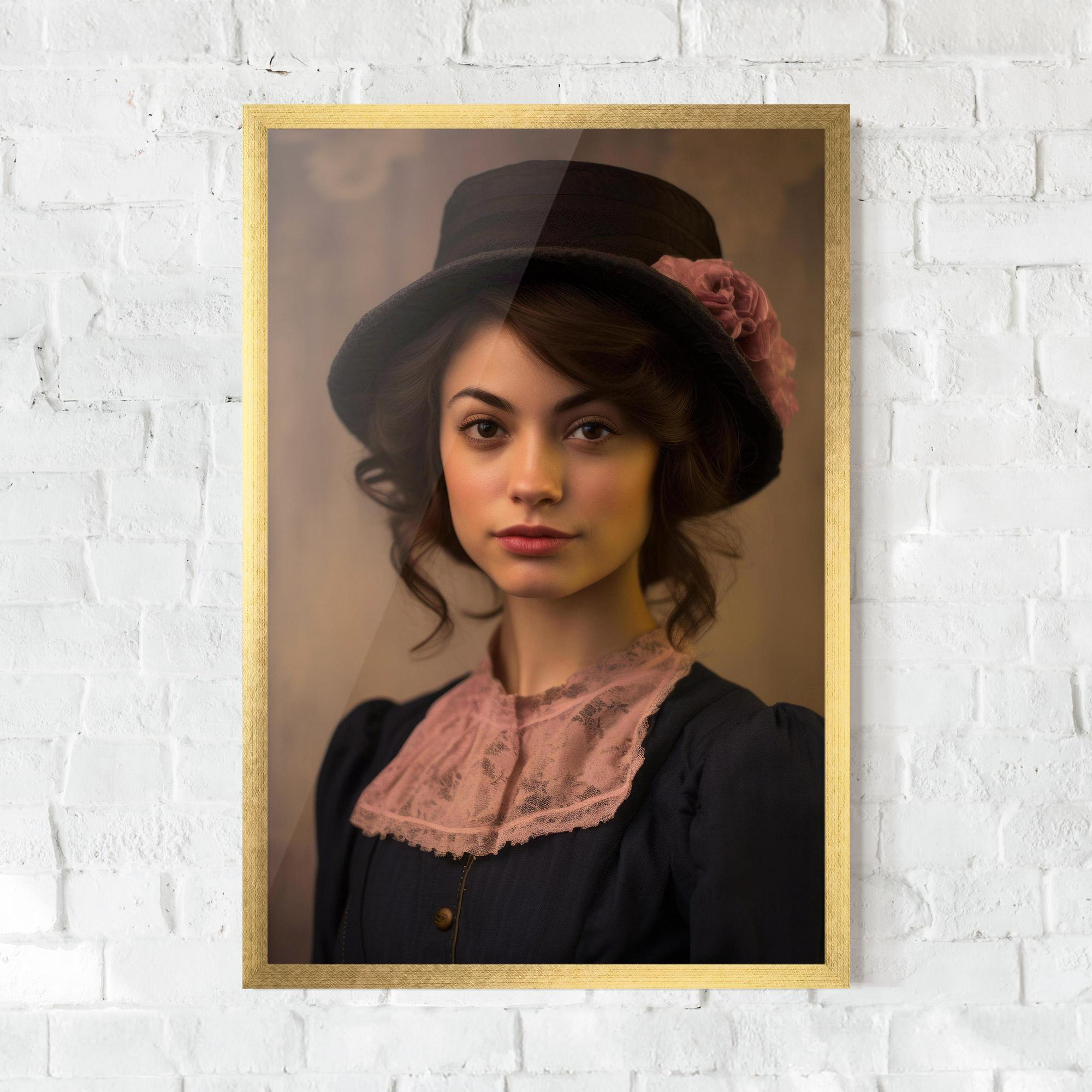 Рамкиран постер Dark Blue Dress mockup 0