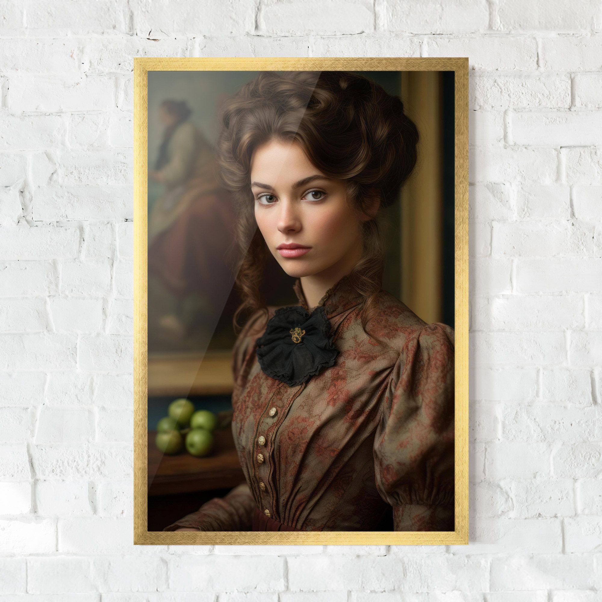 Green Vintage Apple mockup 0