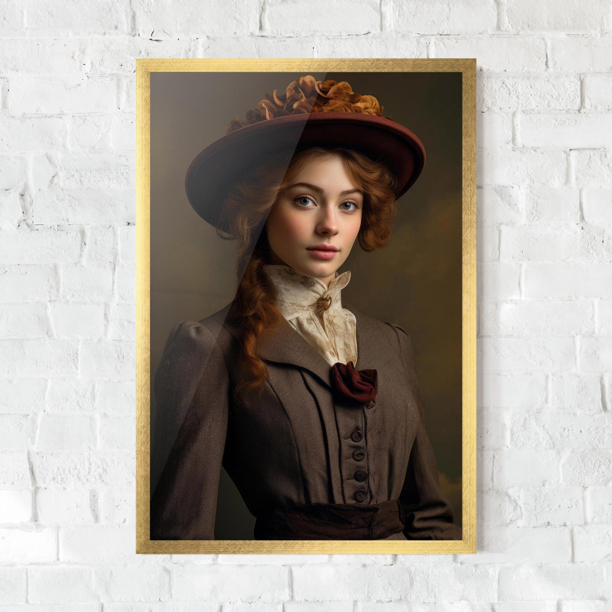 Рамкиран постер Red Orange Hat mockup 0