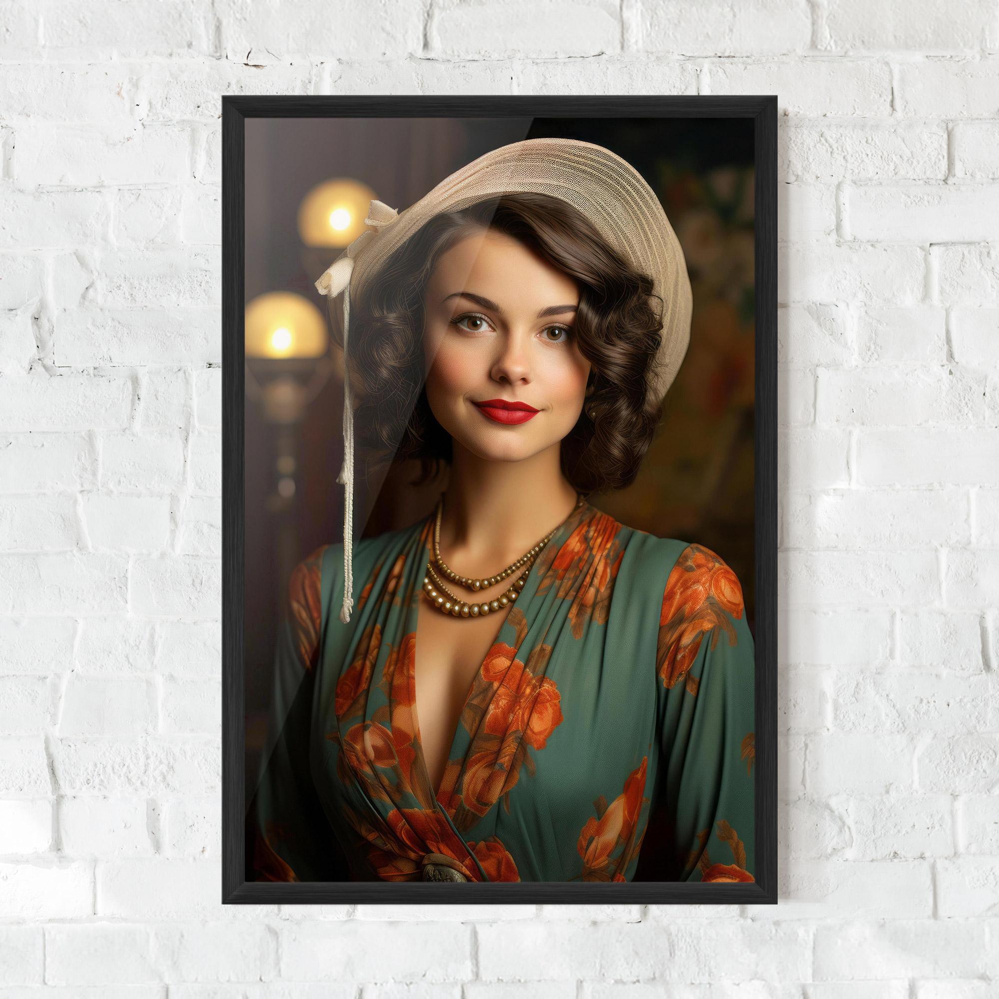 Рамкиран постер Green Orange Blouse mockup 0