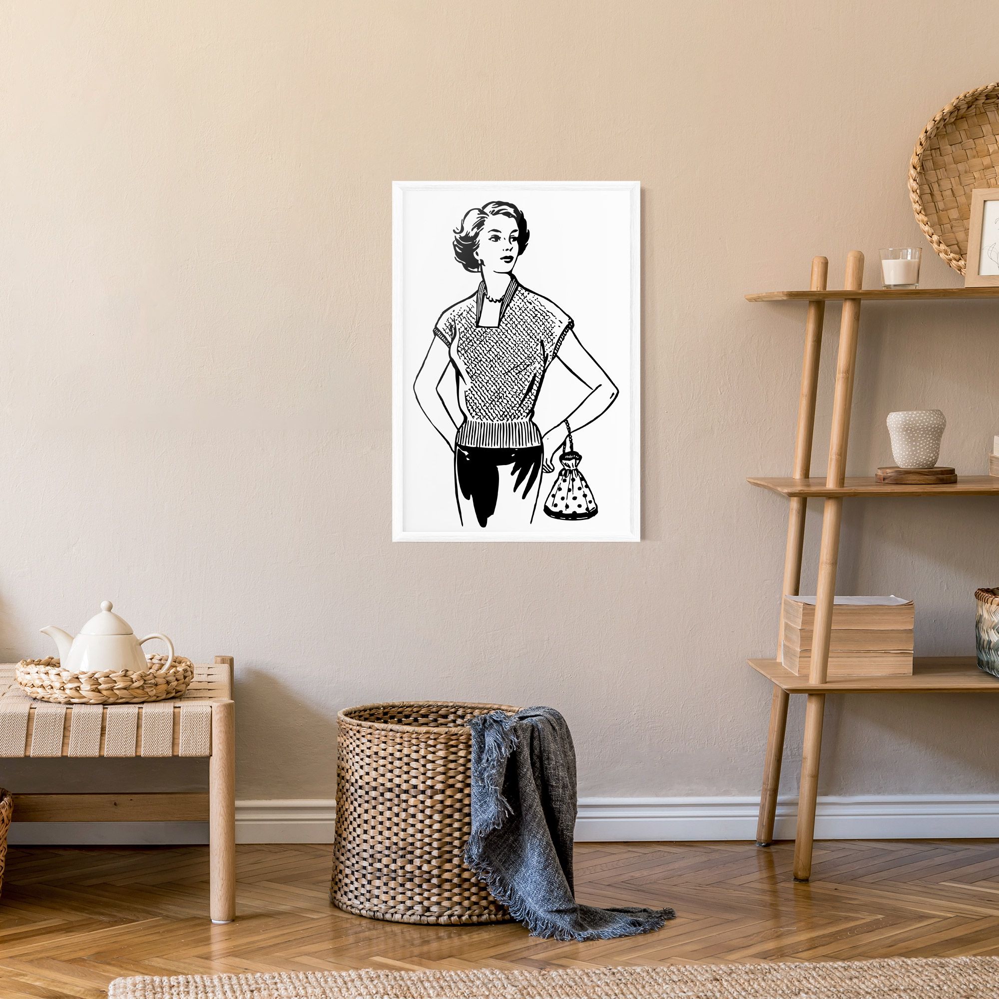 Vintage Girl Line mockup 9