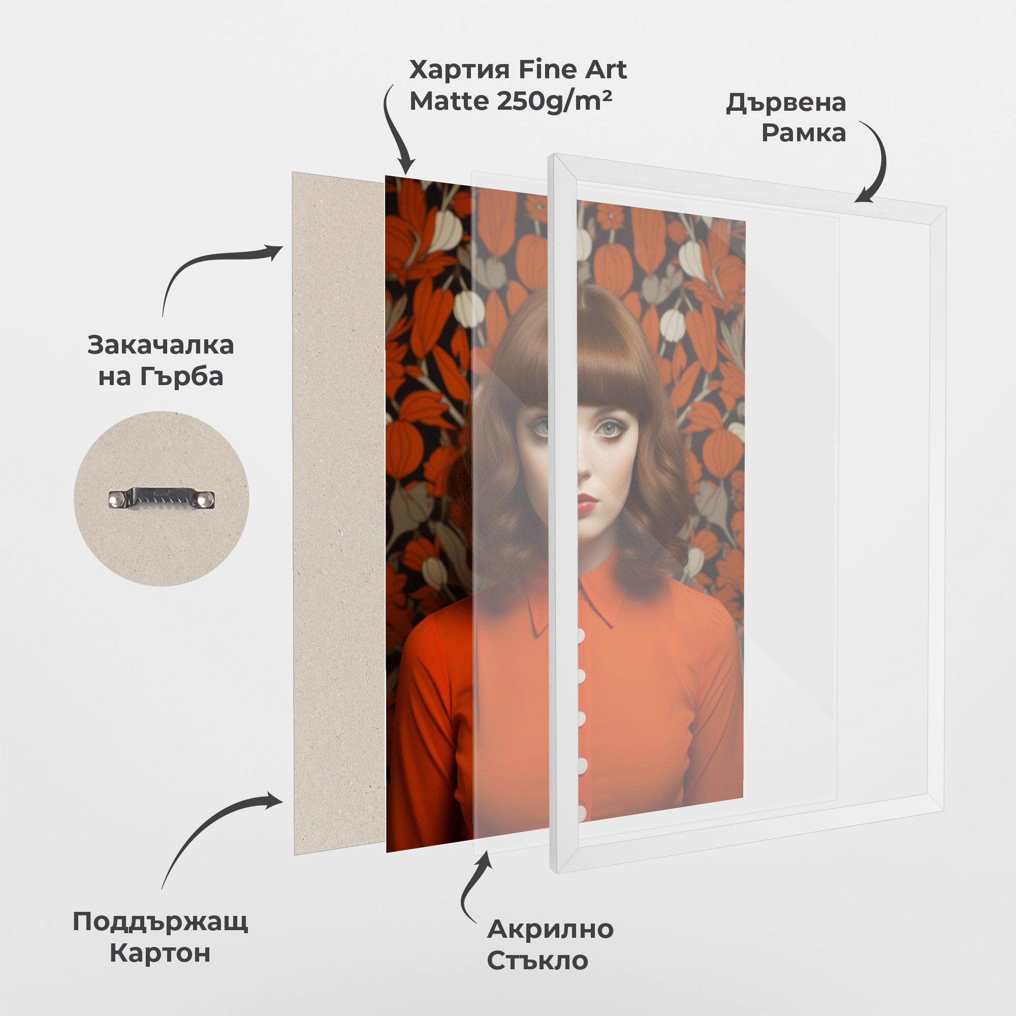 Orange Blouse Woman mockup 1