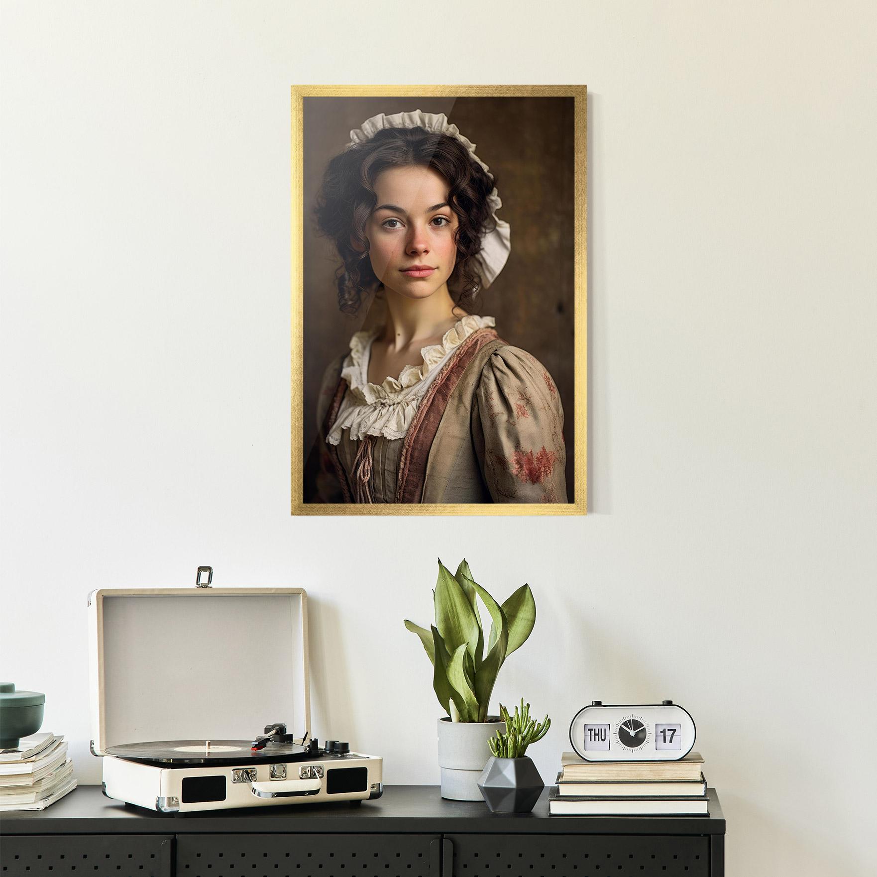 Рамкиран постер Light Green Dress mockup 2