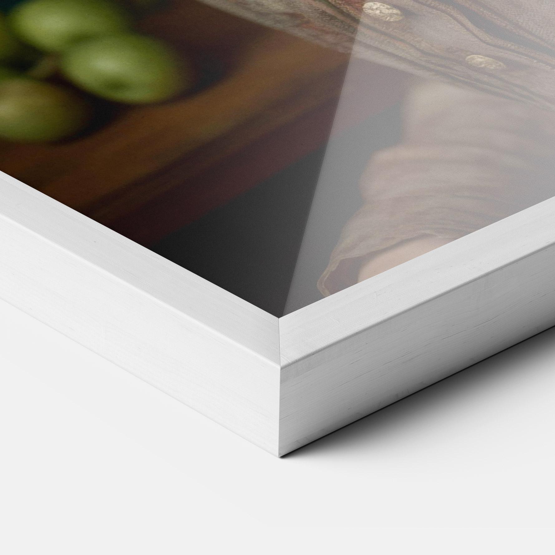 Рамкиран постер Green Vintage Apple mockup 3