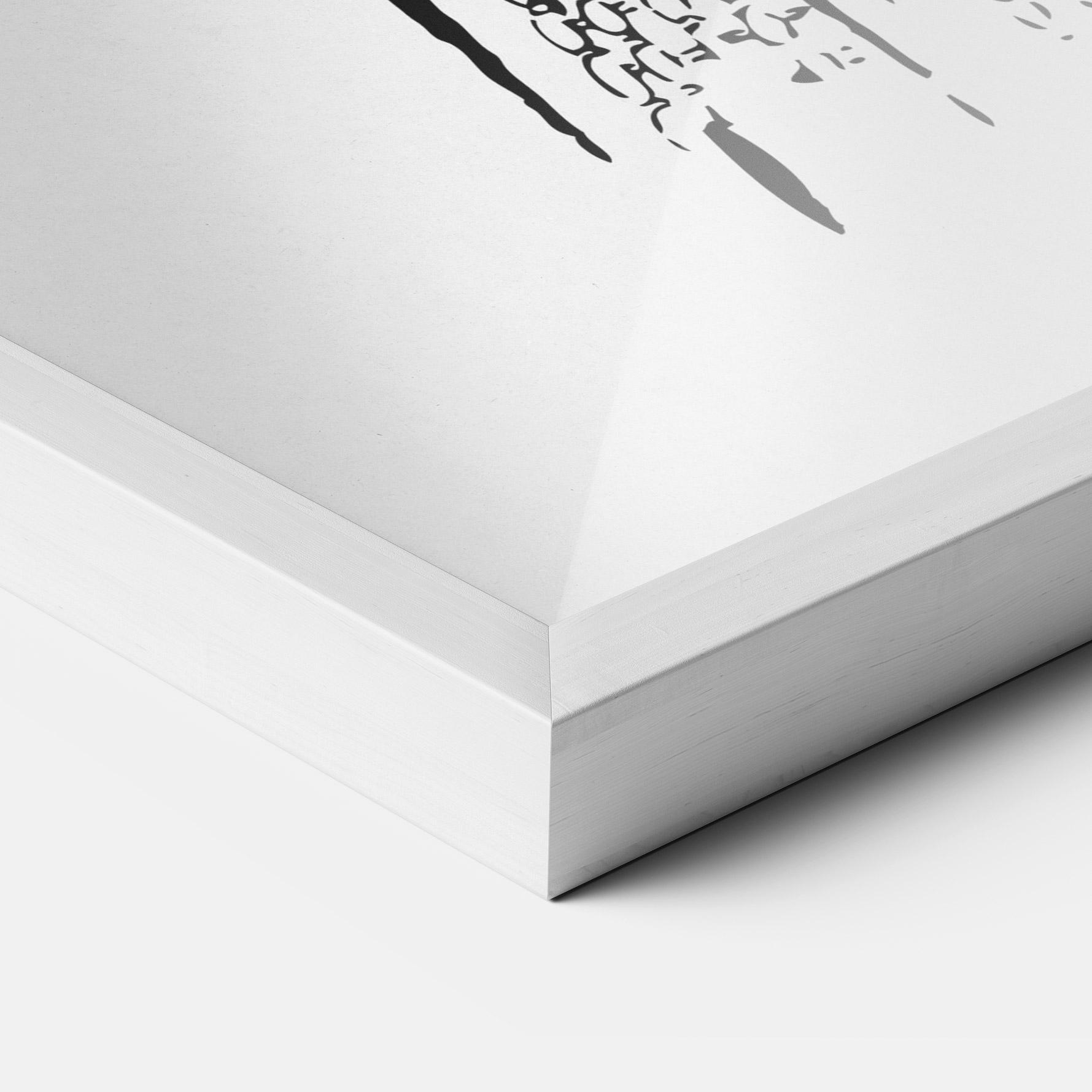 Рамкиран постер Vintage Woman Line mockup 3