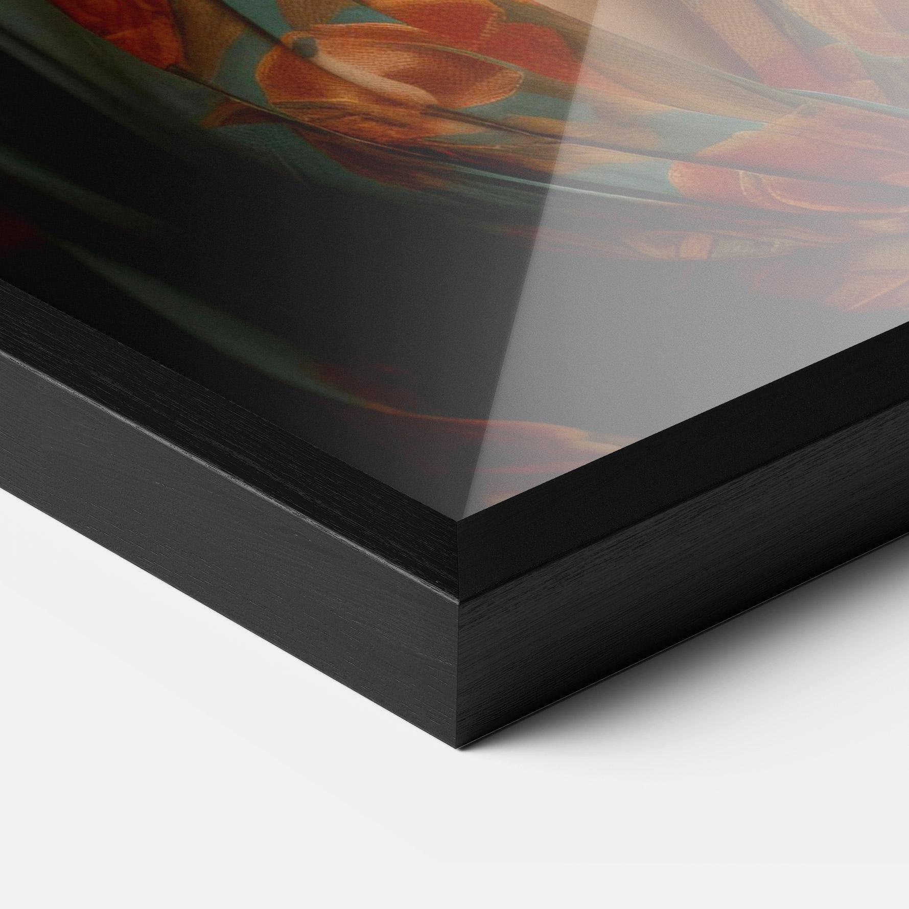 Рамкиран постер Green Orange Blouse mockup 3