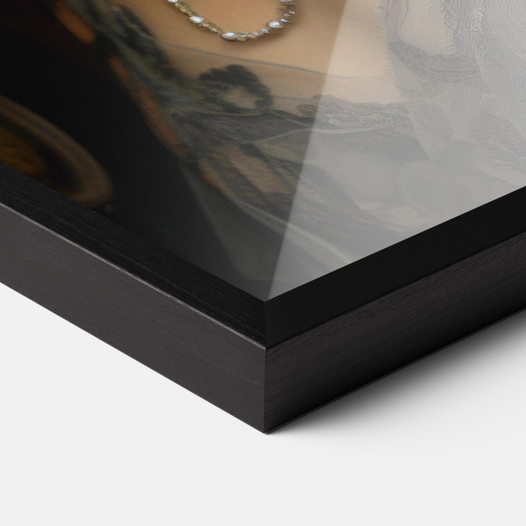 Рамкиран постер Orange Vintage Roses mockup 3