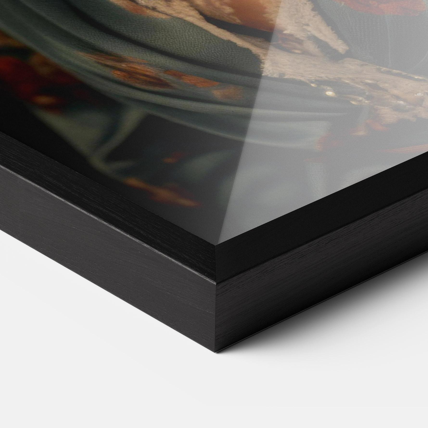 Рамкиран постер Pink Flowers Dress mockup 3