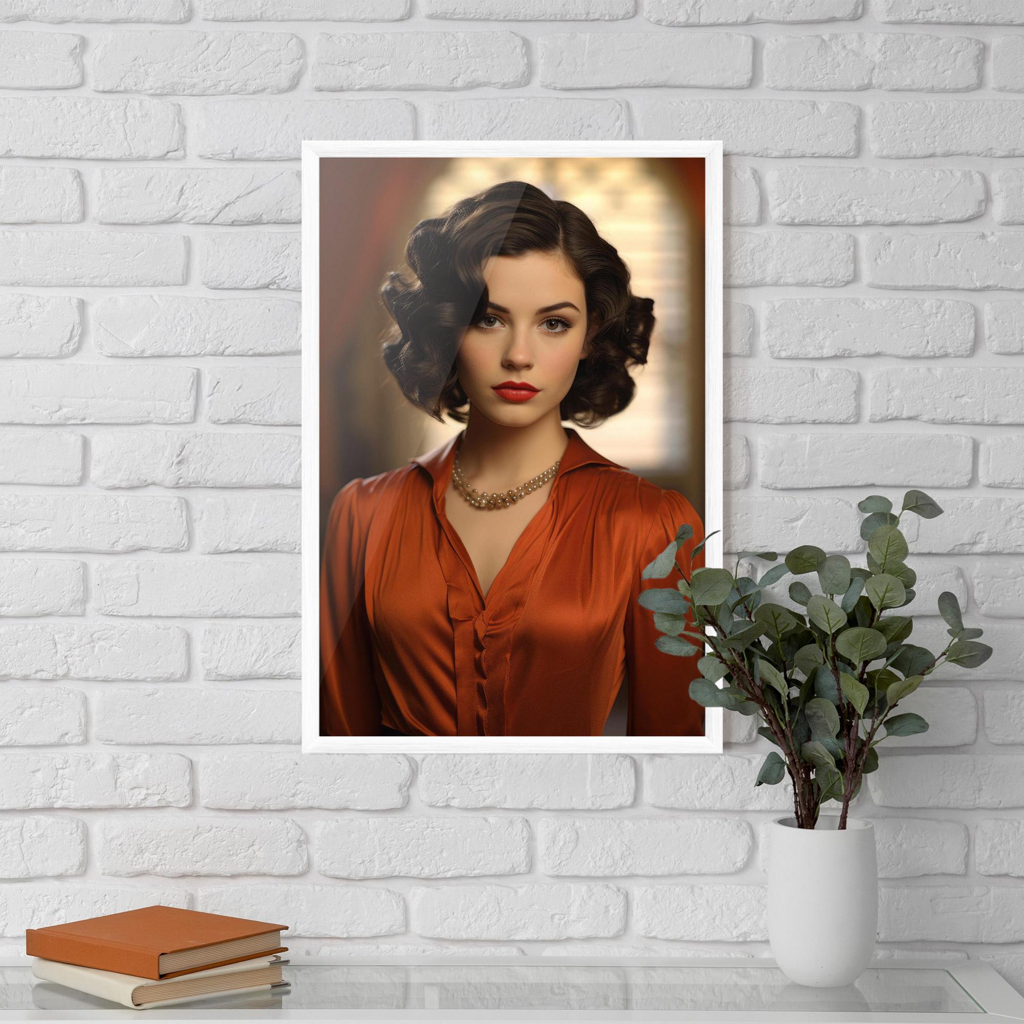 Рамкиран постер Strong Orange Blouse mockup 5