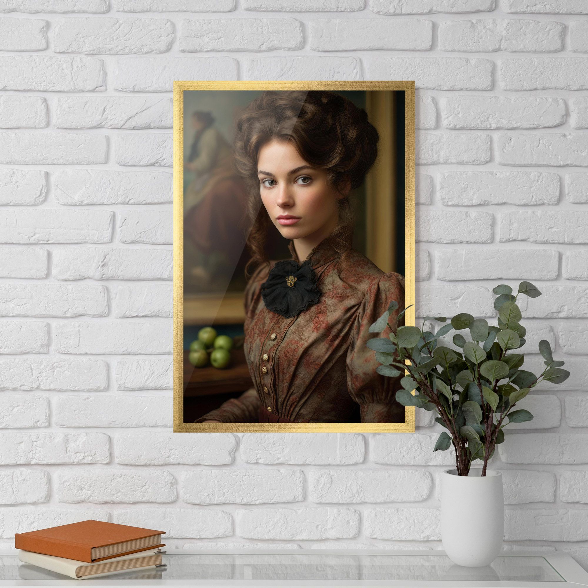 Green Vintage Apple mockup 5