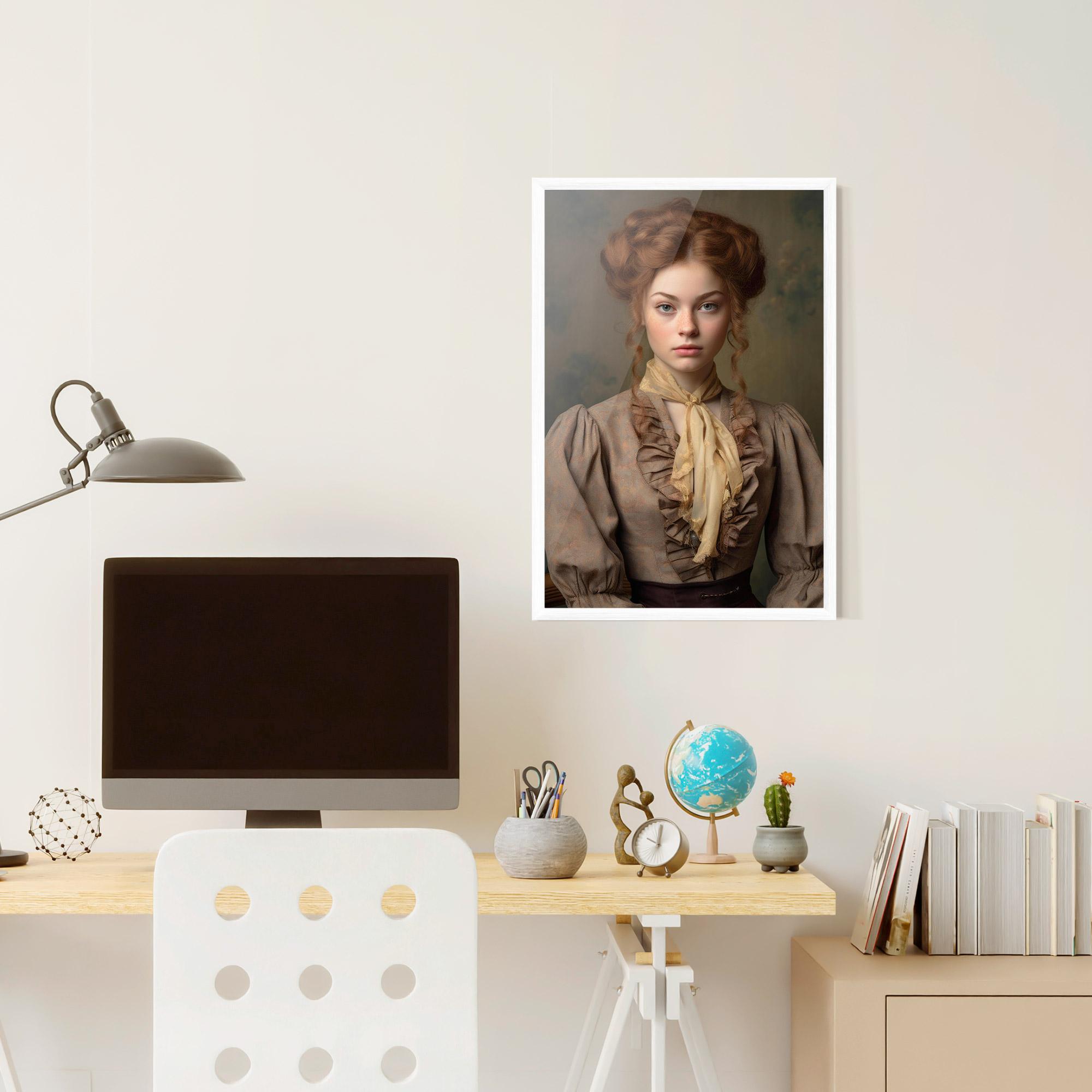 Рамкиран постер Yellow Bow Tie mockup 6