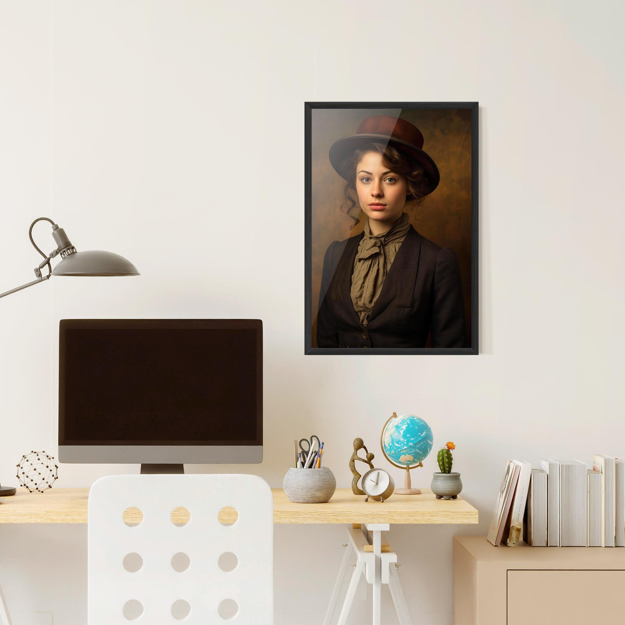 Рамкиран постер Vintage Brown Hat mockup 6