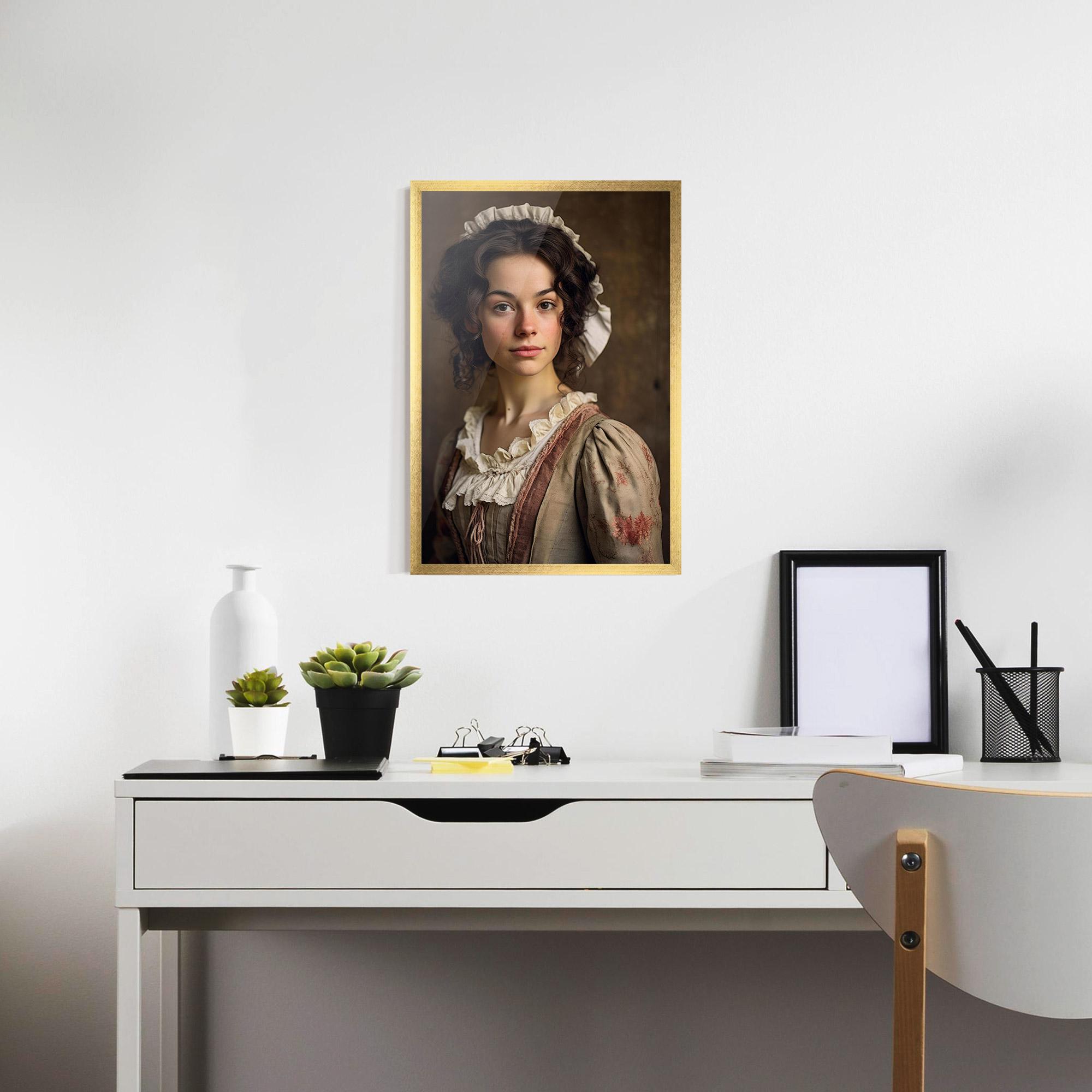 Рамкиран постер Light Green Dress mockup 7