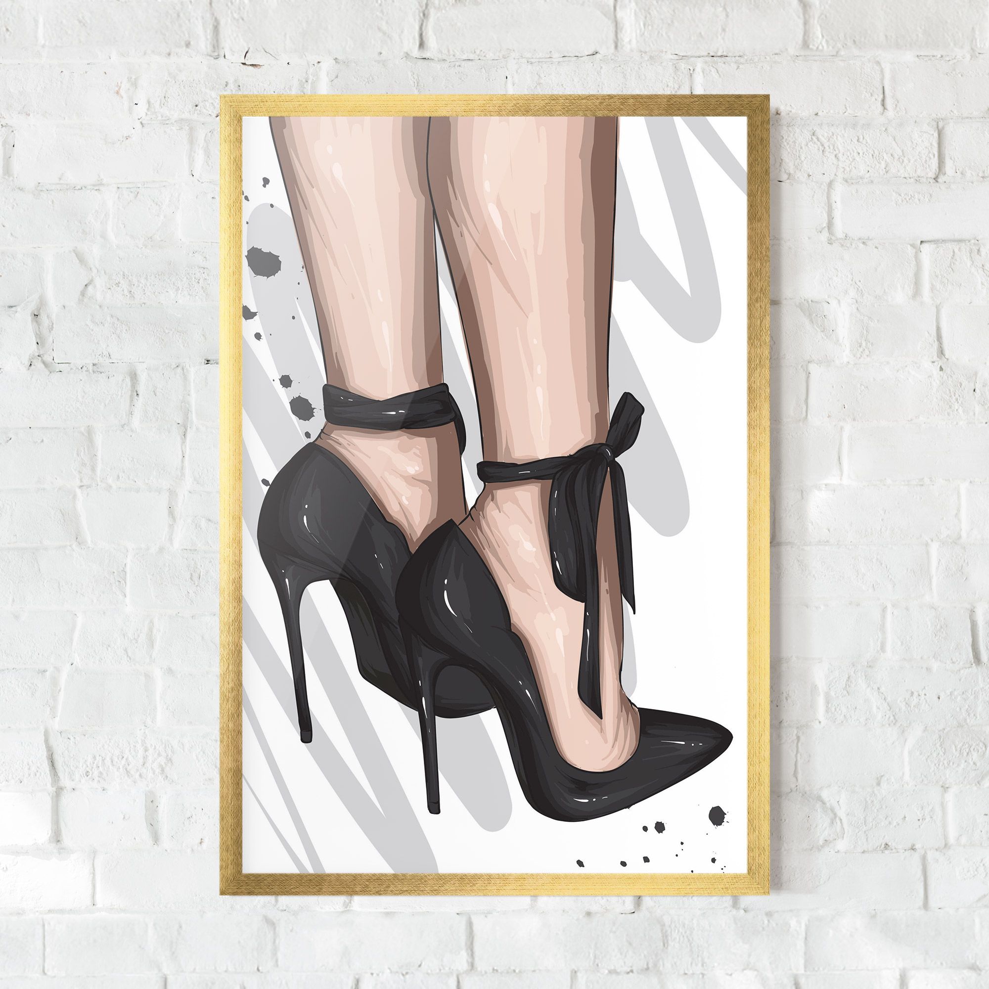 Black Woman Shoes mockup 0