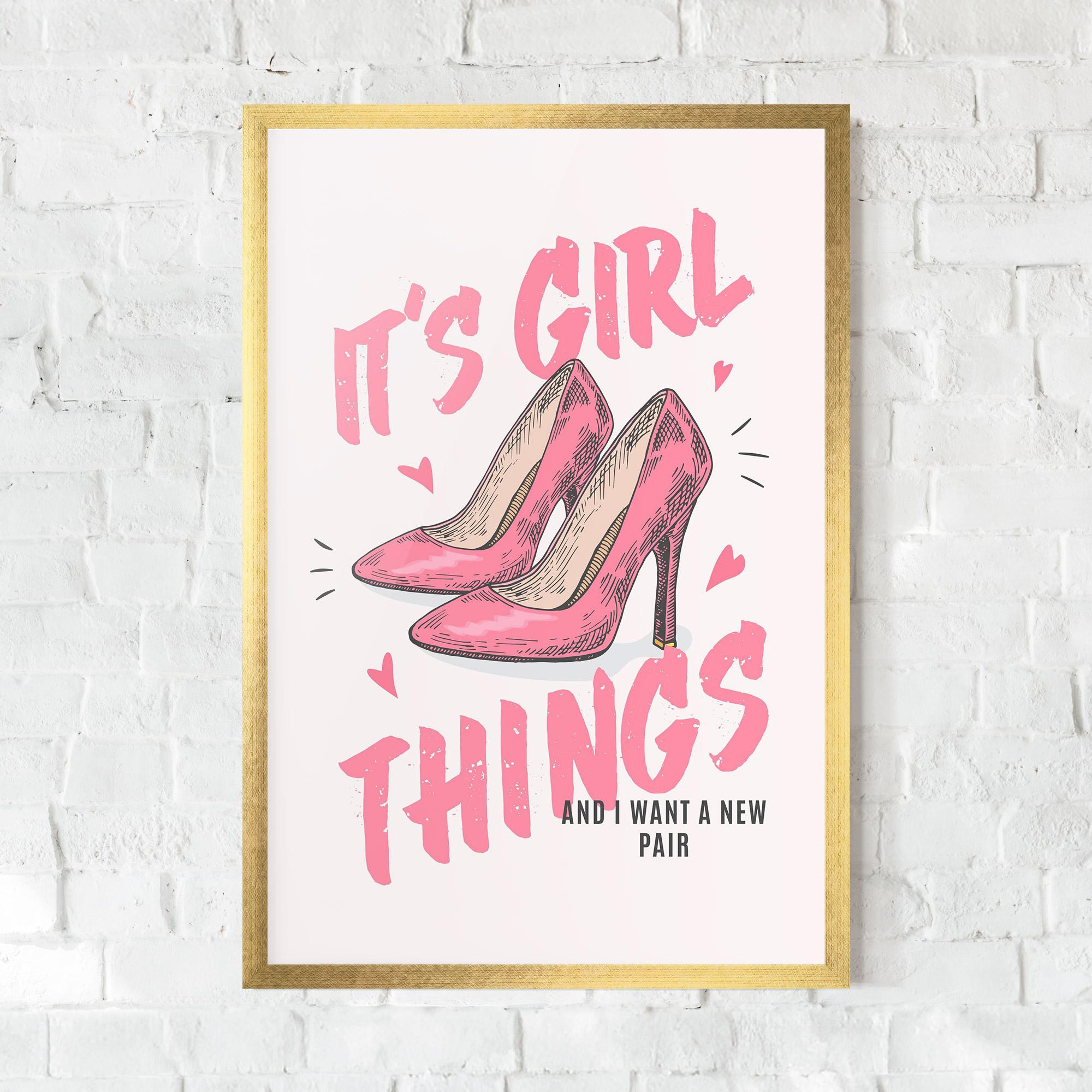 Рамкиран постер Girl Things mockup 0