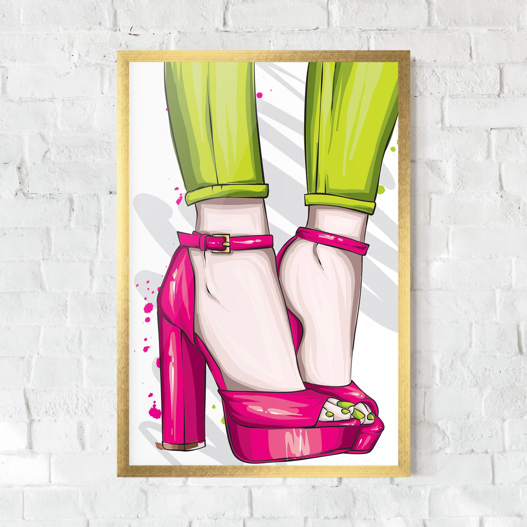 Рамкиран постер Green Nails mockup 0