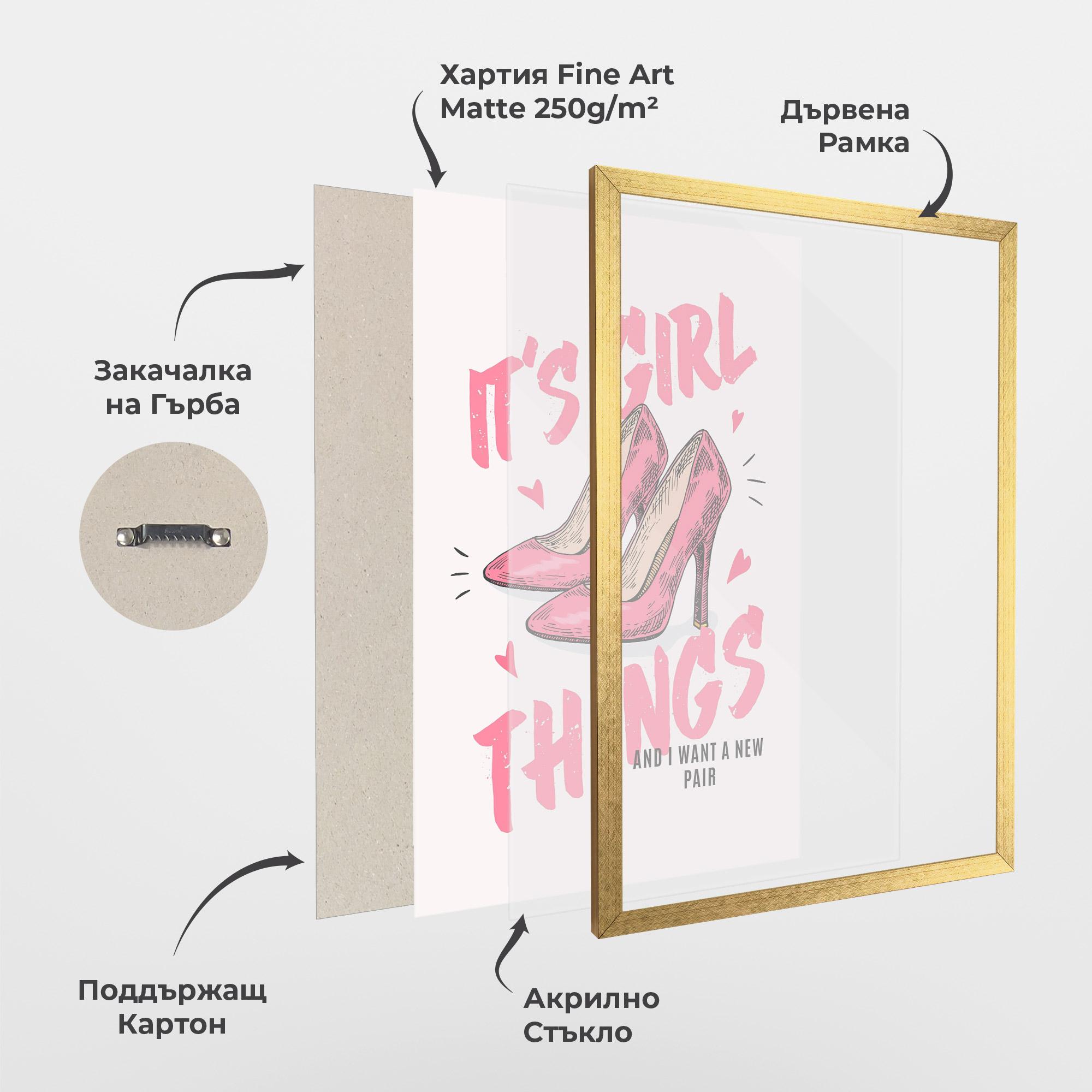 Рамкиран постер Girl Things mockup 1
