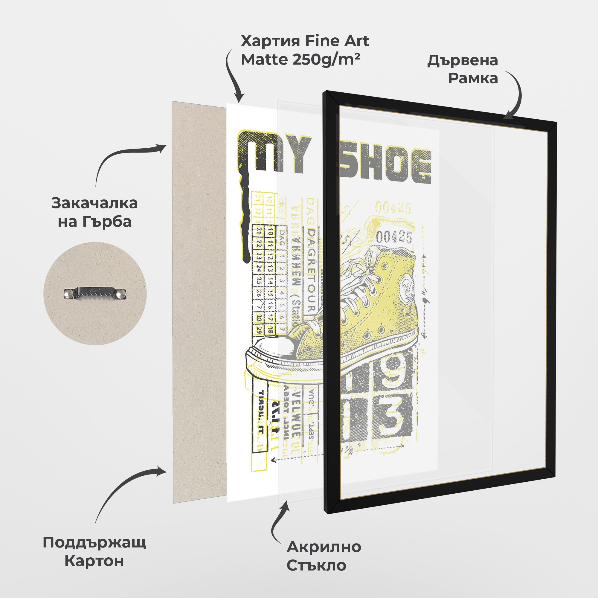 My Shoe Yellow mockup 1