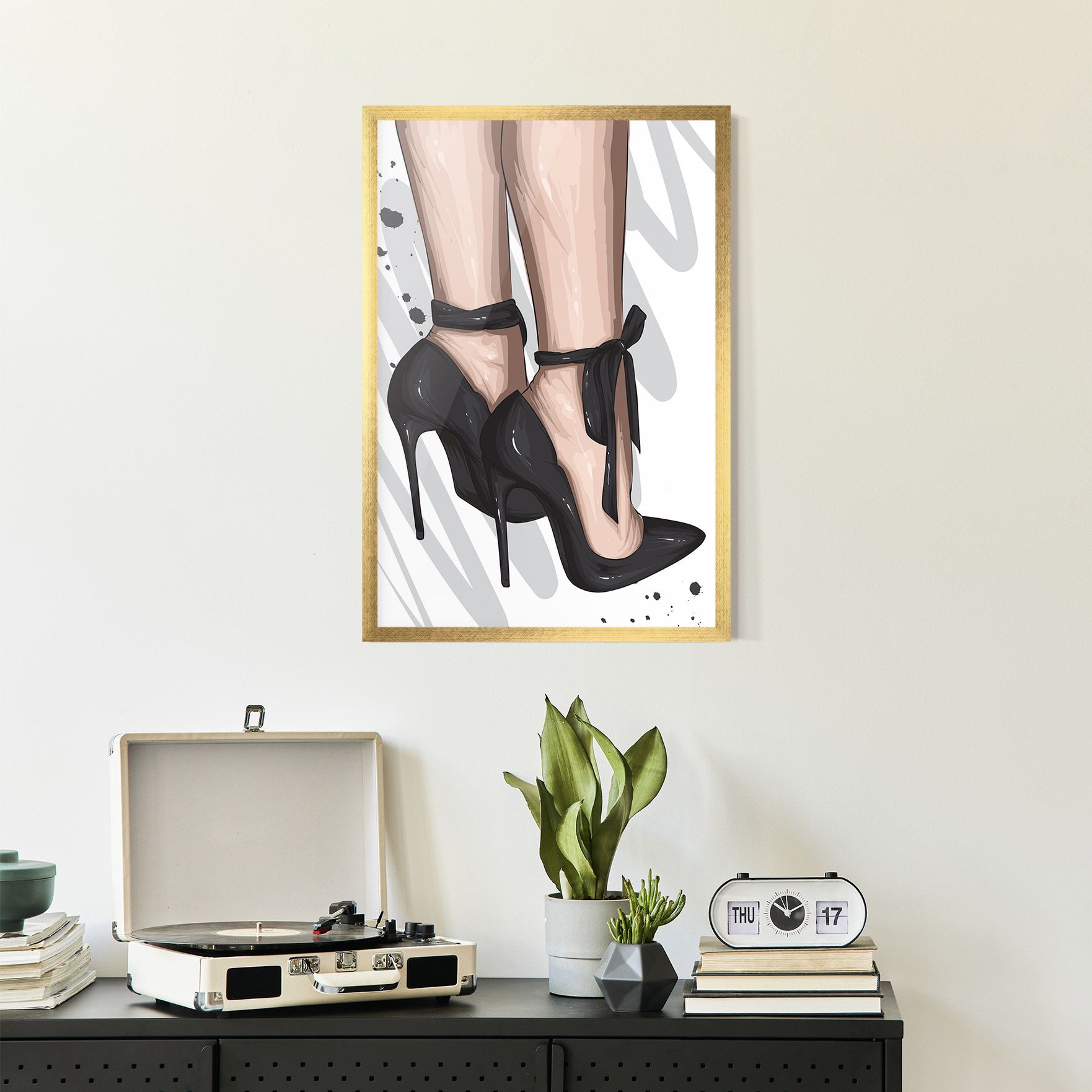 Black Woman Shoes mockup 2