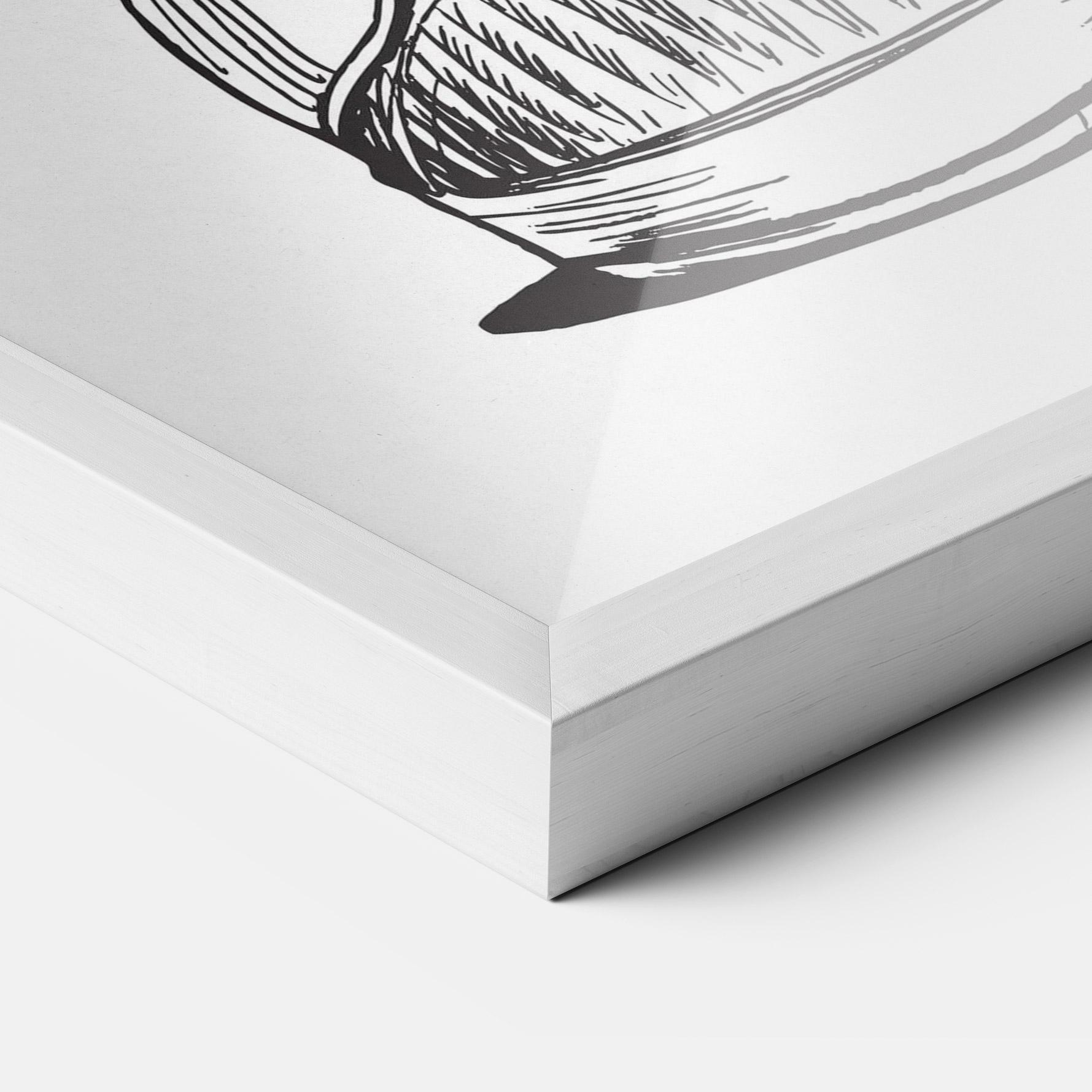 Рамкиран постер Flower In Shoes mockup 3