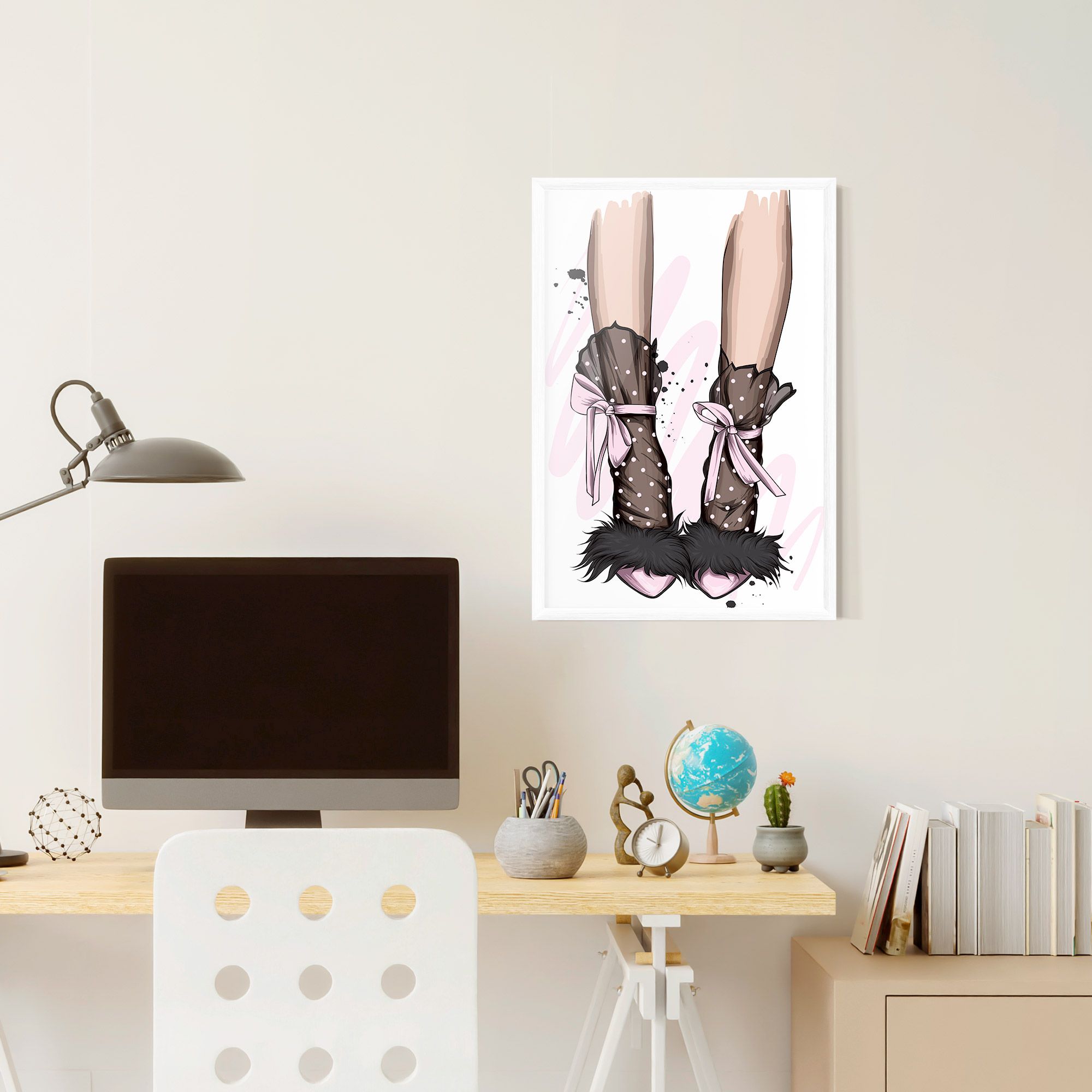Black Cute Heels mockup 6