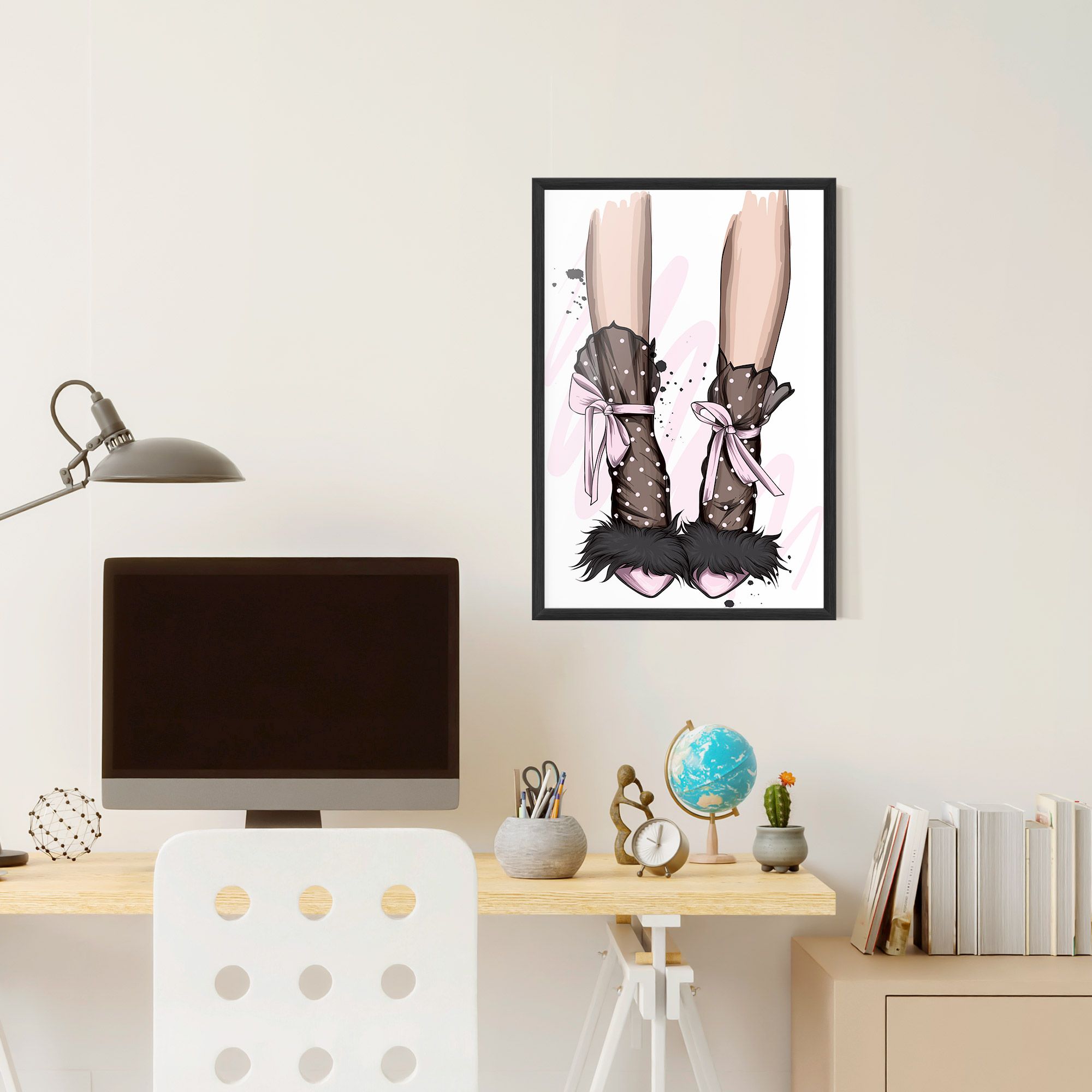Black Cute Heels mockup 6